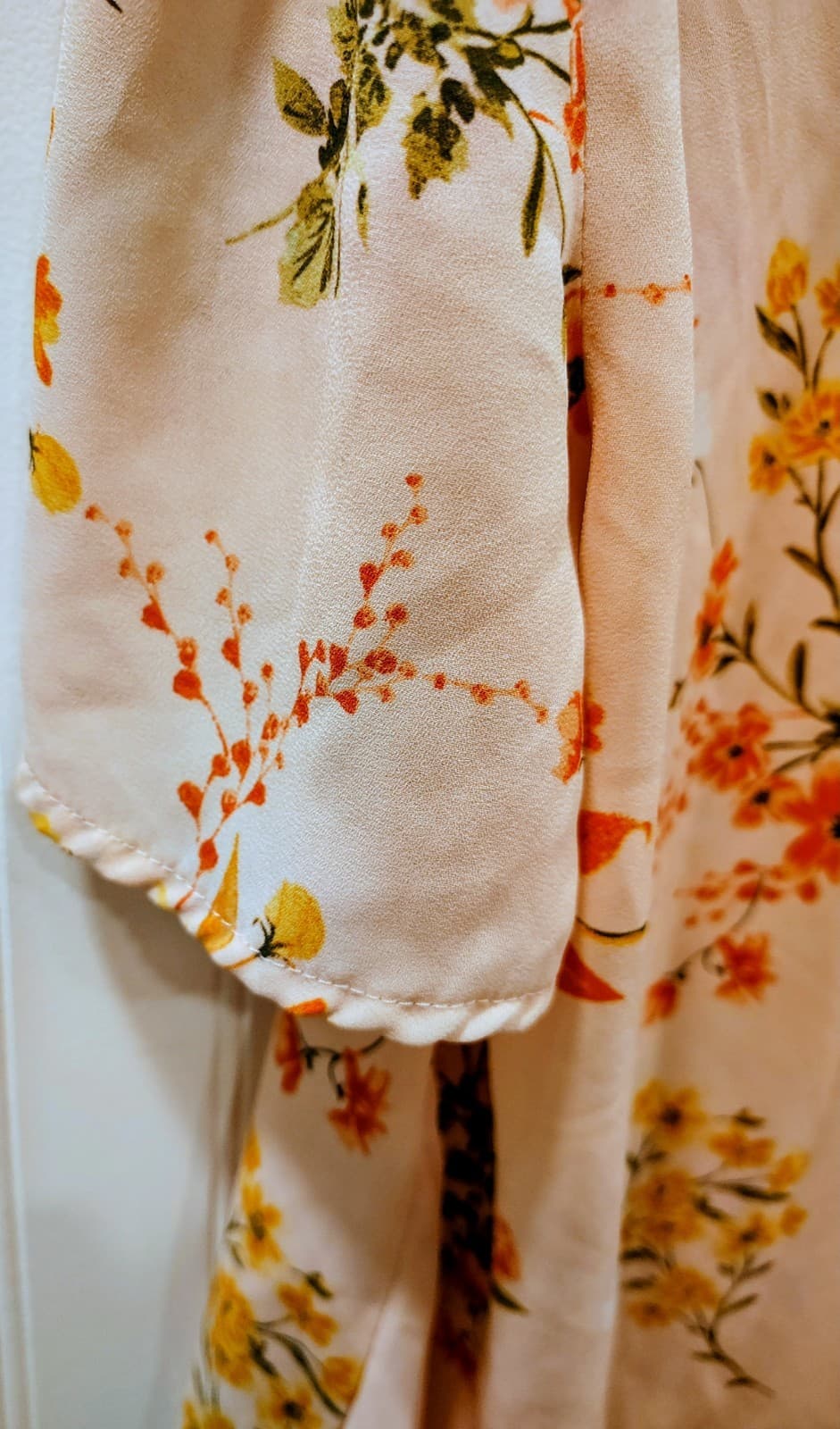 Liz Claiborne Blouse Womens XL Floral Short Sleeve Lightweight - Thumbnail 4