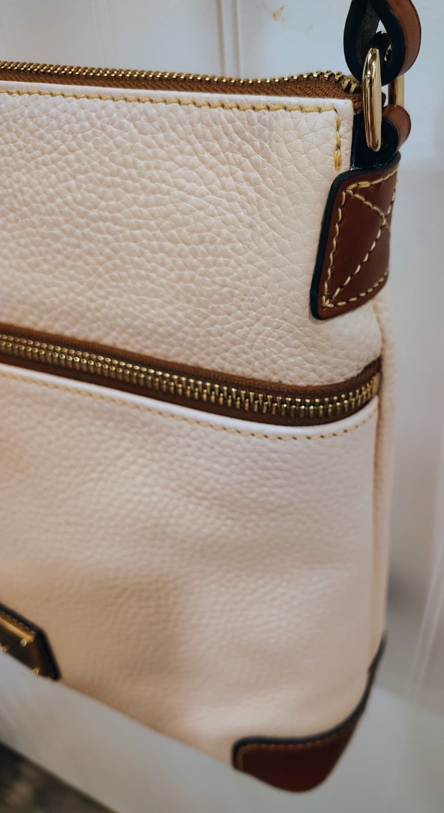 Dooney & Bourke Bone (Pale Pink) Crossbody Shoulder Bag NWT Dust Bag - Thumbnail 6