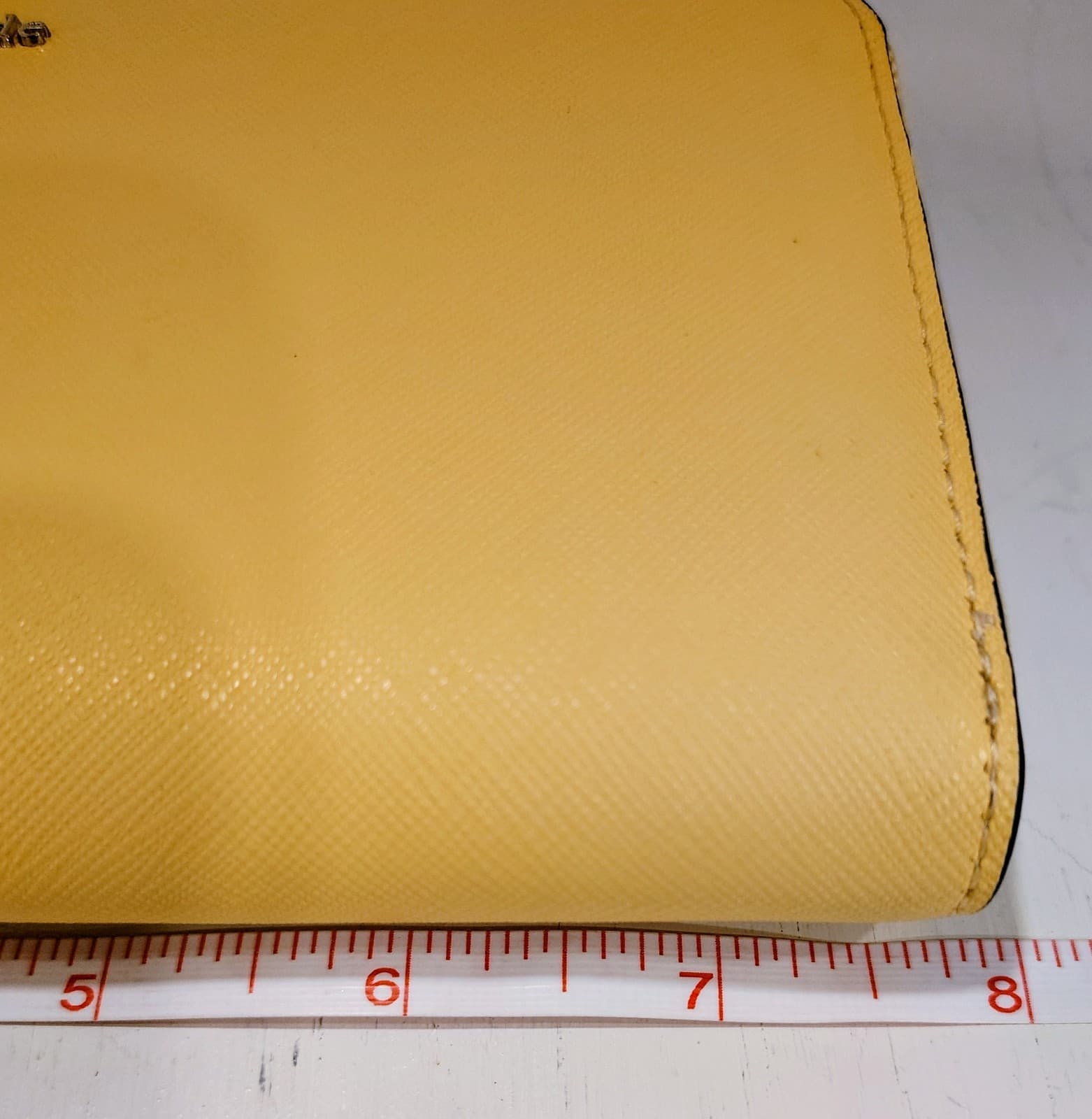 Kate Spade Yellow Leather Zip Around Wallet NWT $229 - Thumbnail 9
