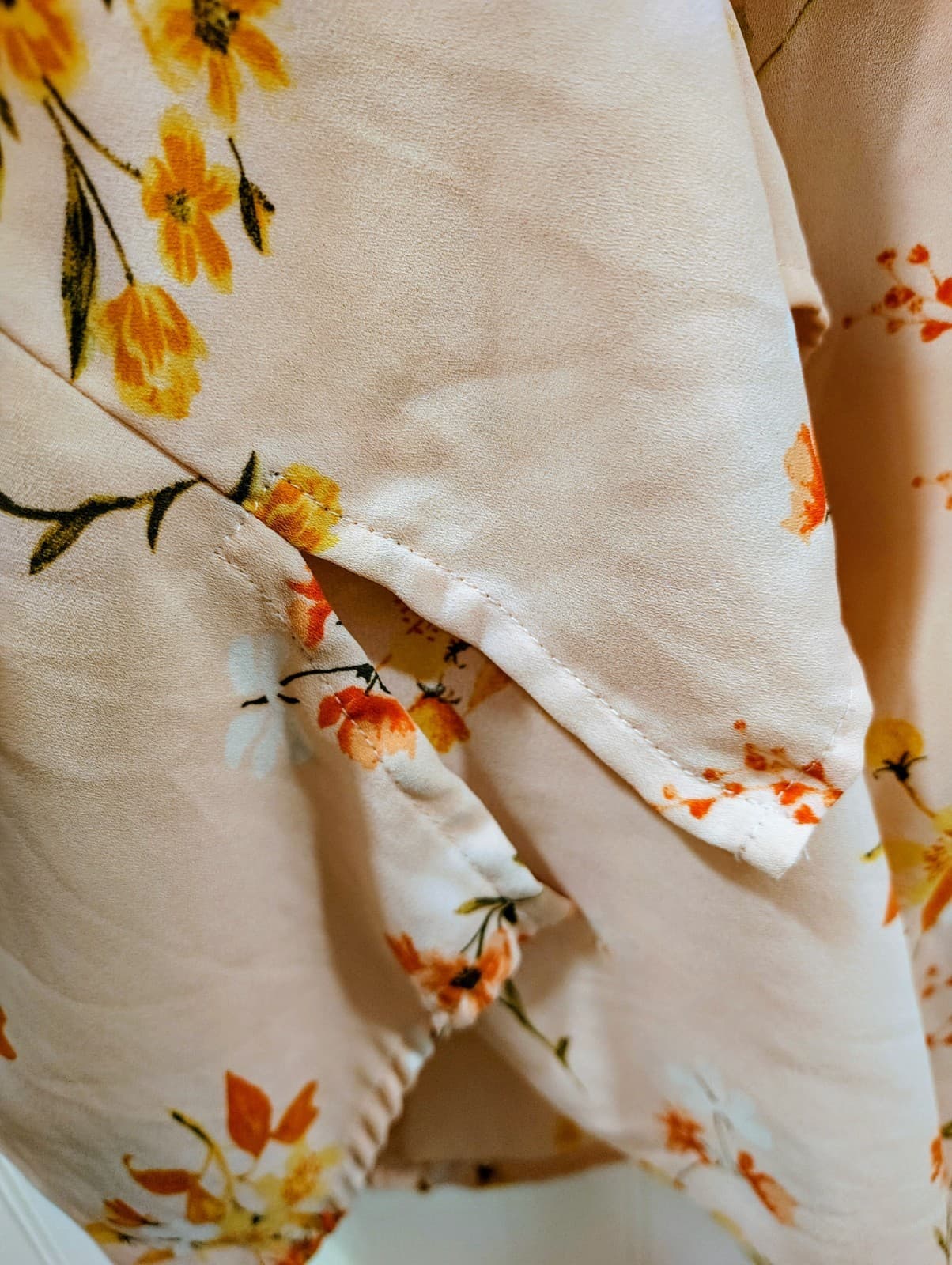 Liz Claiborne Blouse Womens XL Floral Short Sleeve Lightweight - Thumbnail 8