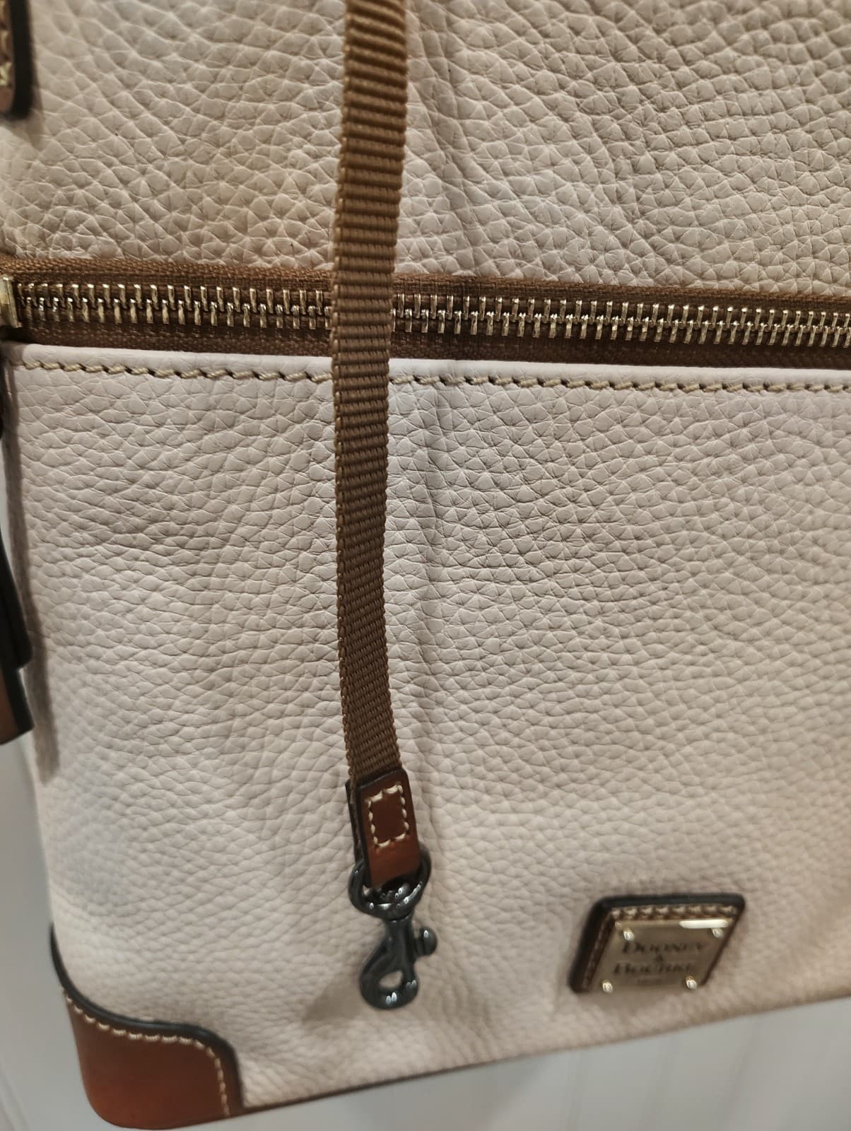 Dooney & Bourke Bone (Pale Pink) Crossbody Shoulder Bag NWT Dust Bag - Thumbnail 13