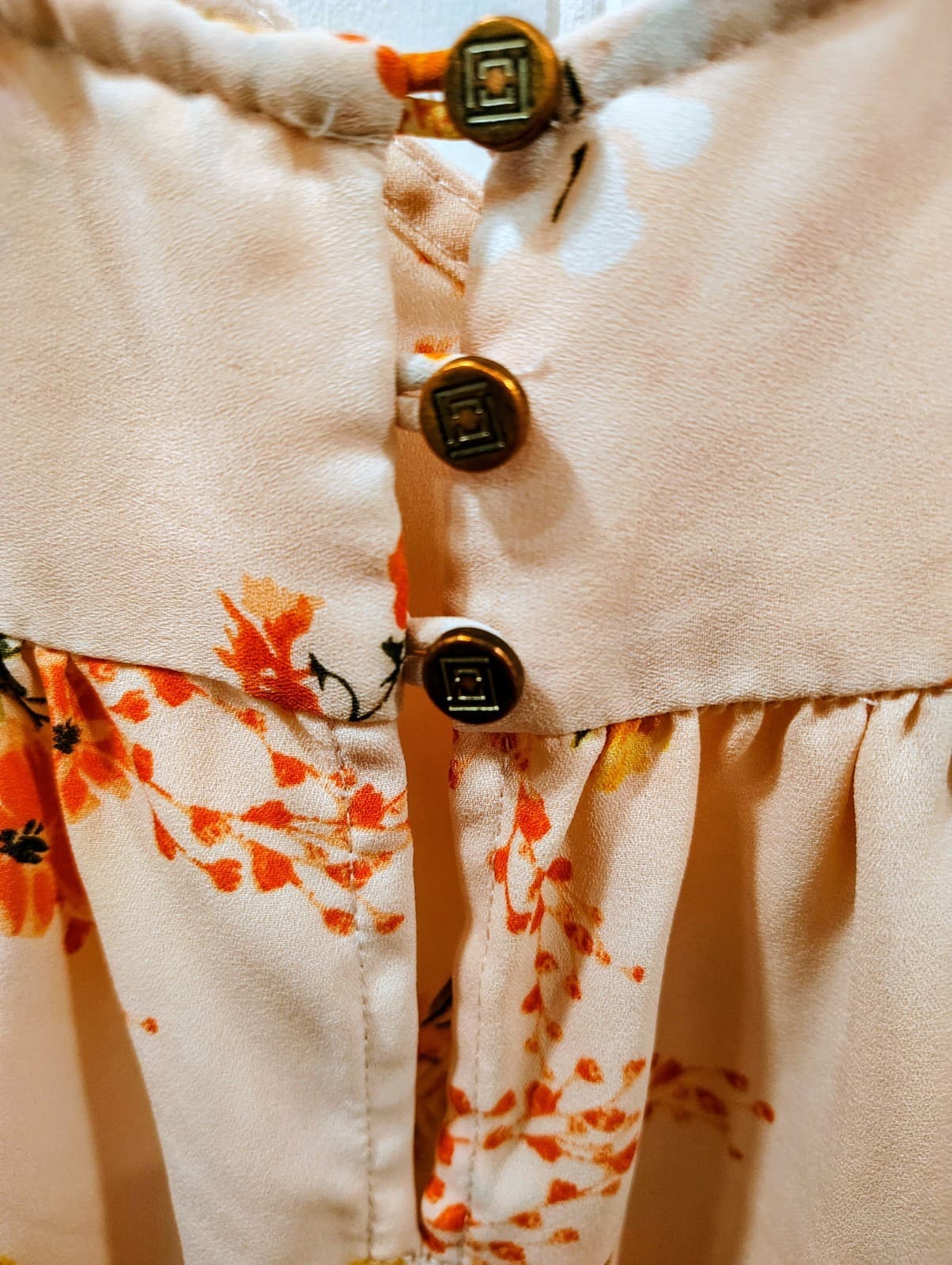 Liz Claiborne Blouse Womens XL Floral Short Sleeve Lightweight - Thumbnail 6