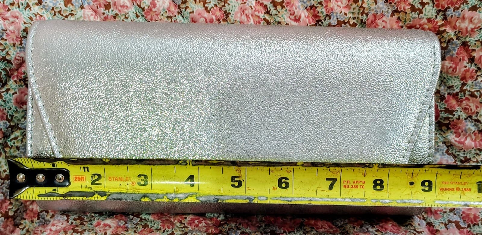 silver shoulder bag metallic finish chain strap NWOT - Thumbnail 13