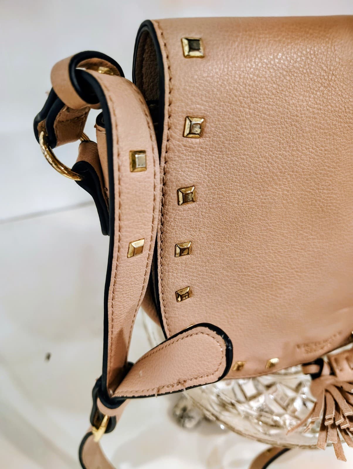 Victoria's Secret Festival Crossbody Shoulder Bag, Blush Pink, Tassel - Thumbnail 3