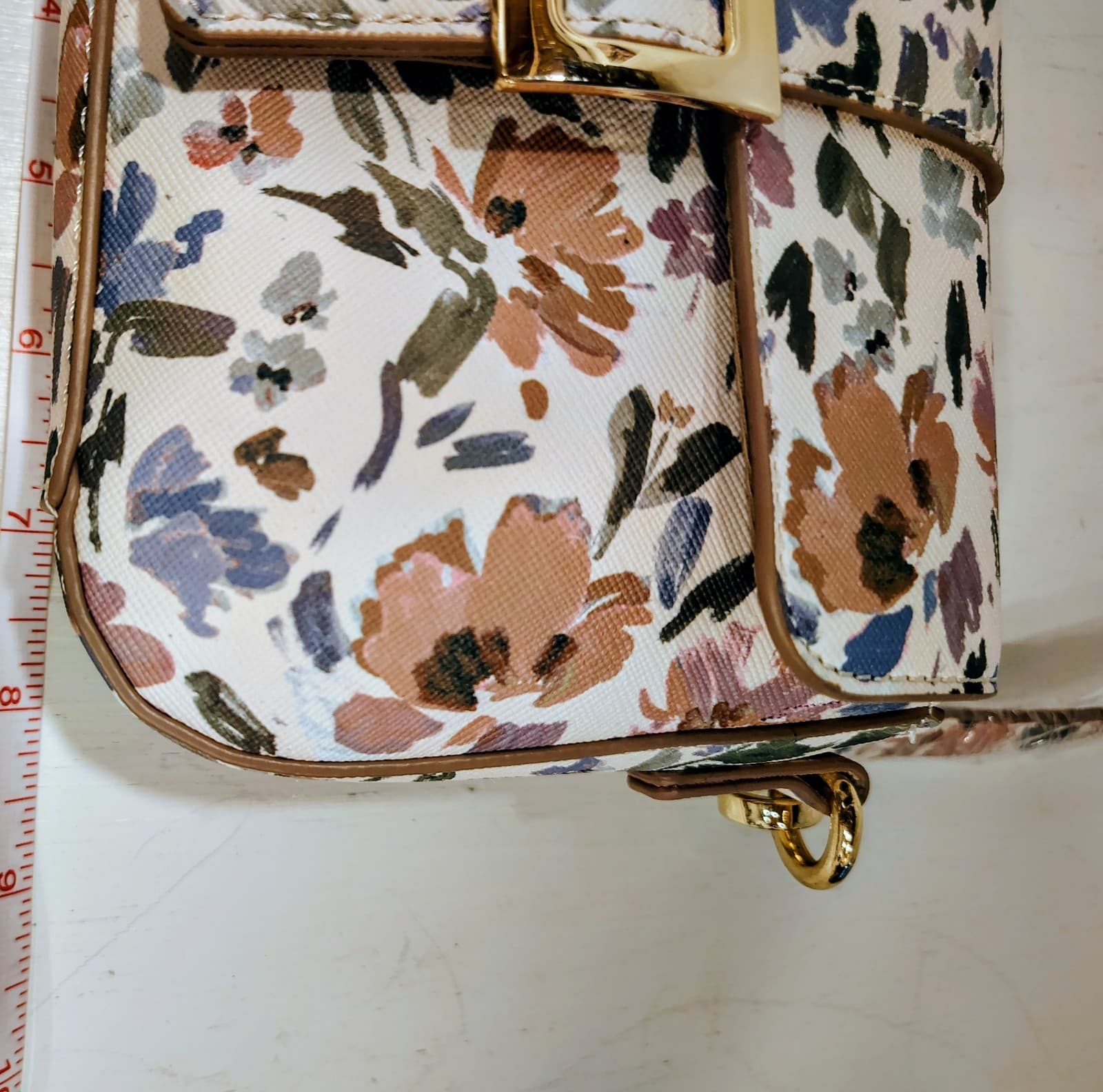 NWOT Nanette Lepore Floral Small Shoulder Bag Magnetic Detachable Strap $88 - Thumbnail 12