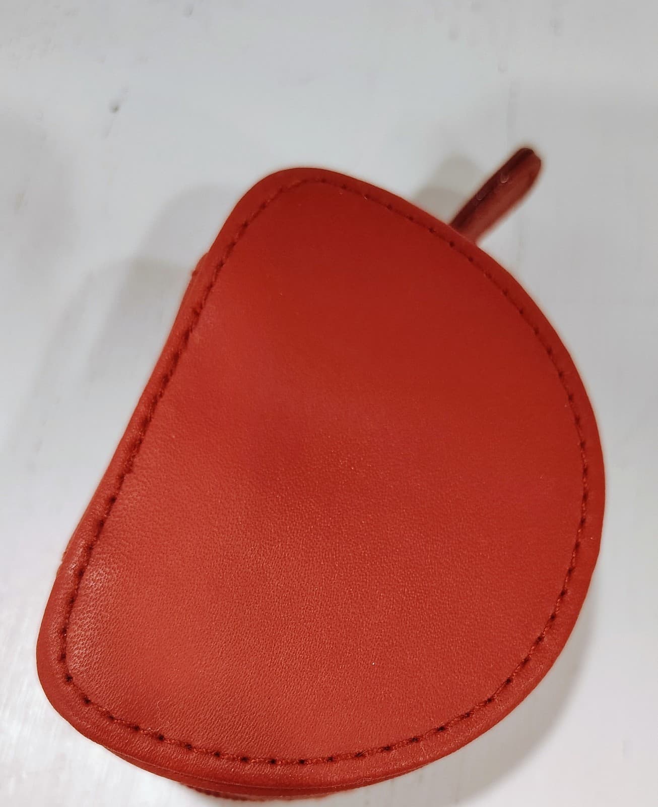 Longaberger Red Stripe Zippered Half Moon Change Purse - Thumbnail 6