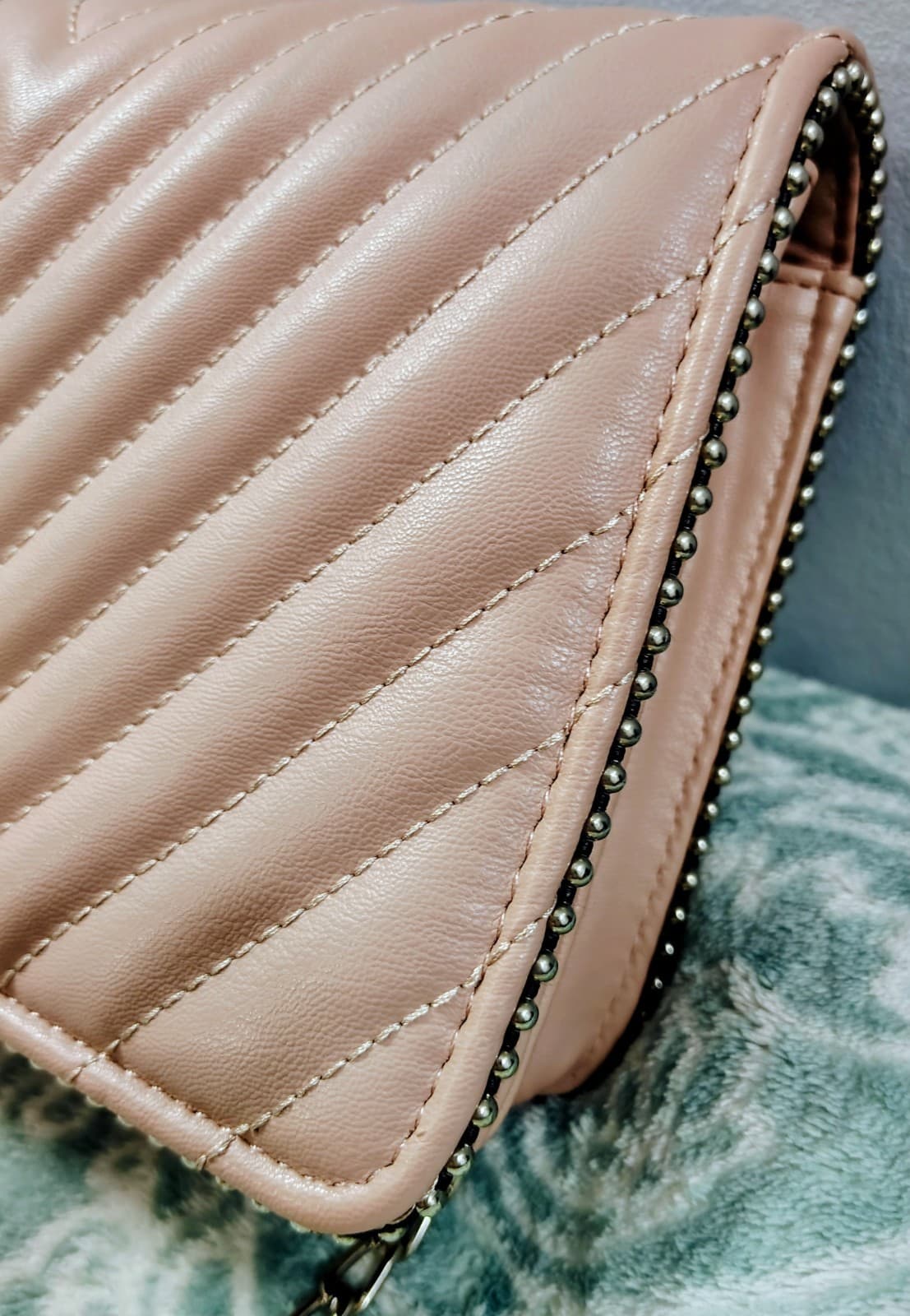 ALDO crossbody bag, Rose quilted Faux Leather exterior, Dress Bag - Thumbnail 19