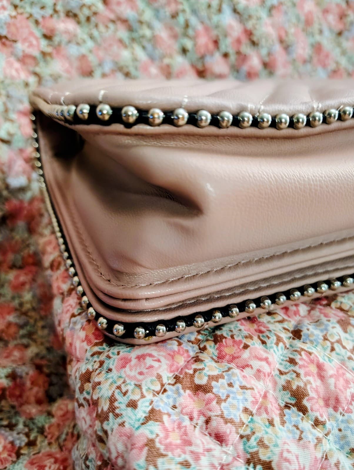 ALDO crossbody bag, Rose quilted Faux Leather exterior, Dress Bag - Thumbnail 8