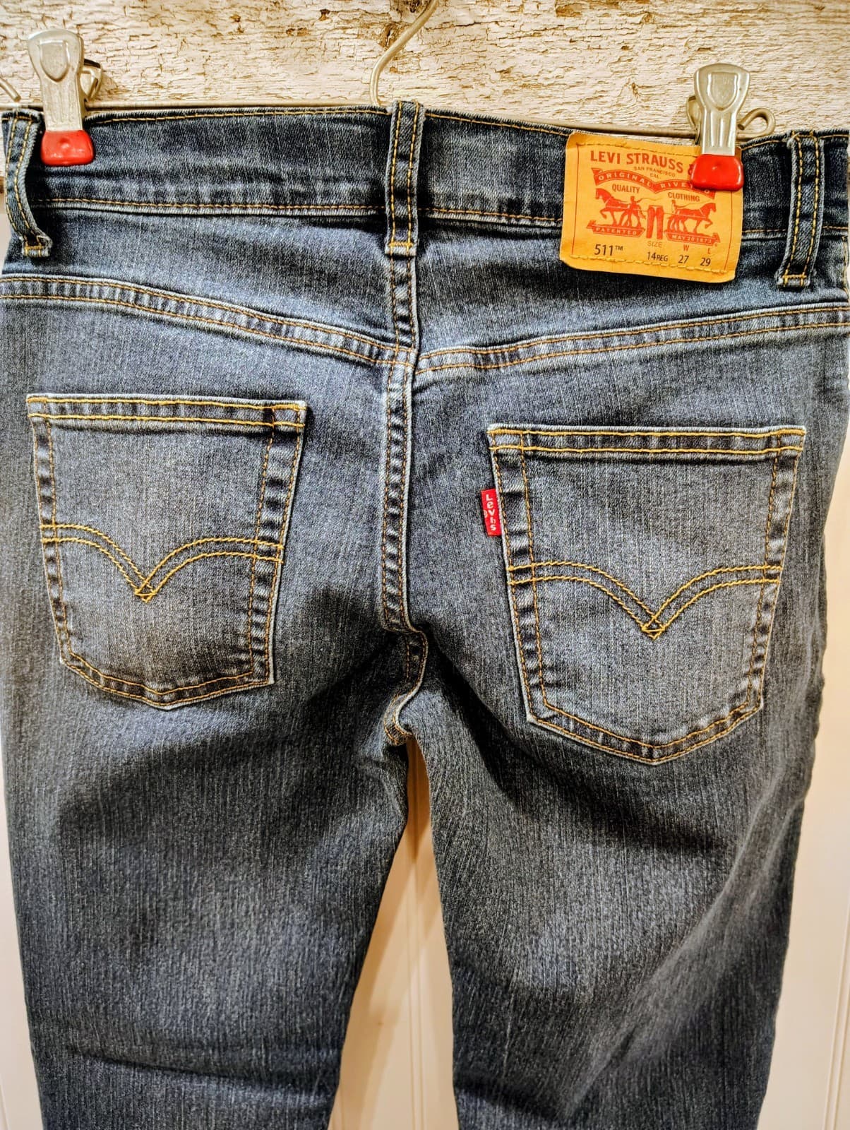 Levi's 511 Boy's Jeans 511 27x29, Boys Size 14, EUC - Thumbnail 3