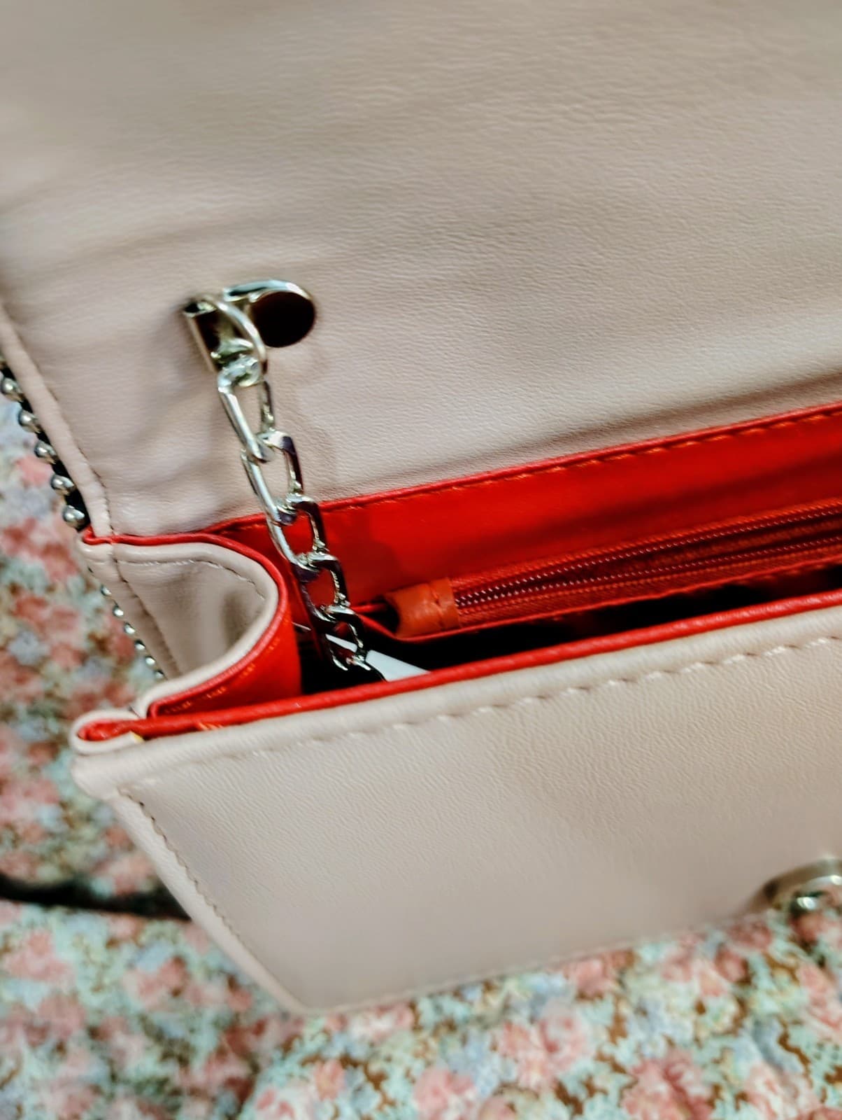 ALDO crossbody bag, Rose quilted Faux Leather exterior, Dress Bag - Thumbnail 16