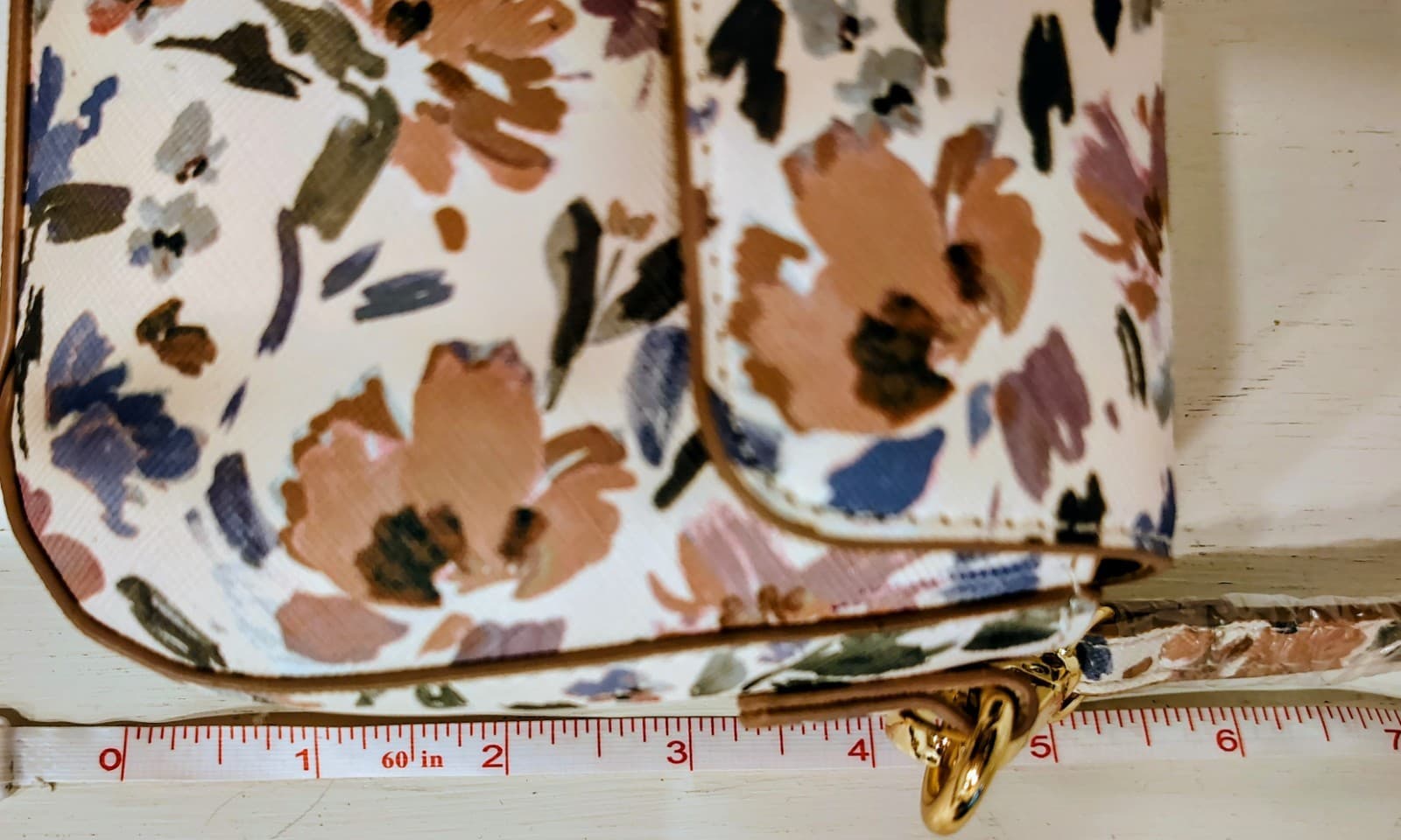 NWOT Nanette Lepore Floral Small Shoulder Bag Magnetic Detachable Strap $88 - Thumbnail 13