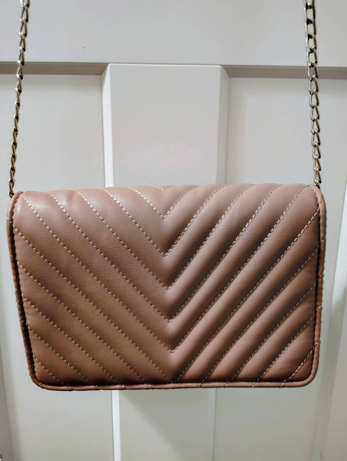 ALDO crossbody bag, Rose quilted Faux Leather exterior, Dress Bag - Thumbnail 17