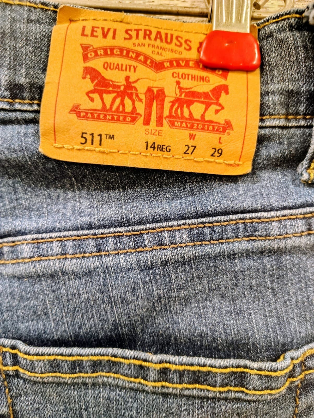 Levi's 511 Boy's Jeans 511 27x29, Boys Size 14, EUC