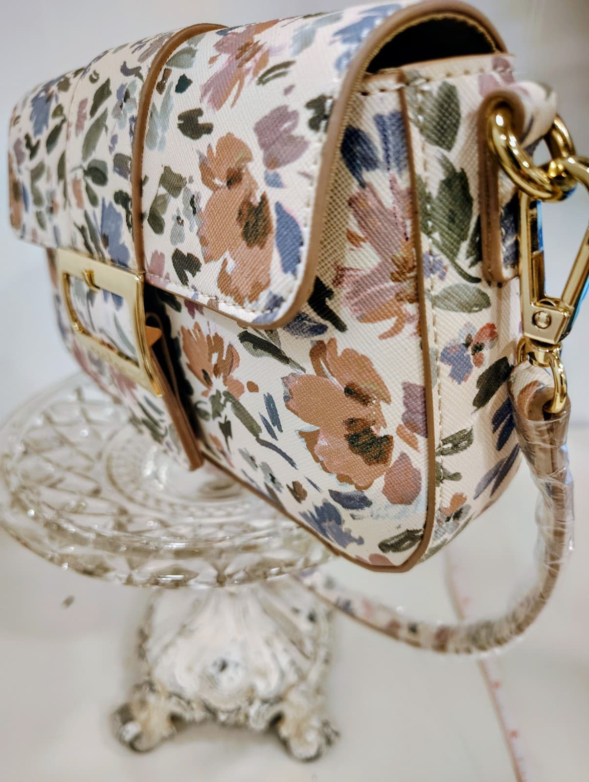 NWOT Nanette Lepore Floral Small Shoulder Bag Magnetic Detachable Strap $88 - Thumbnail 14