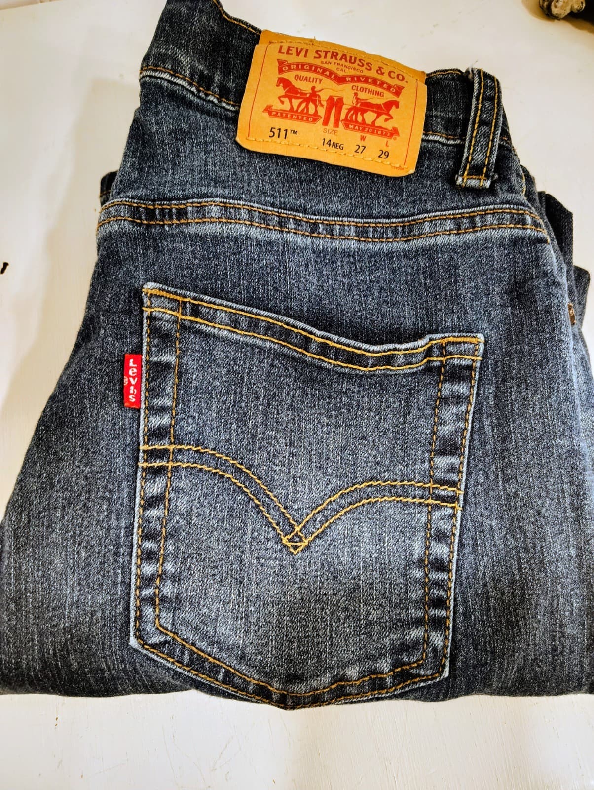 Levi's 511 Boy's Jeans 511 27x29, Boys Size 14, EUC - Thumbnail 9