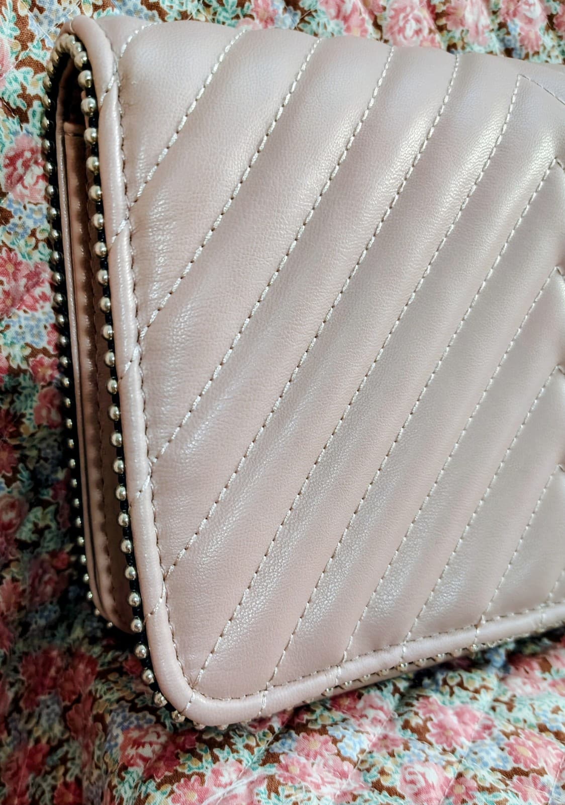 ALDO crossbody bag, Rose quilted Faux Leather exterior, Dress Bag - Thumbnail 2