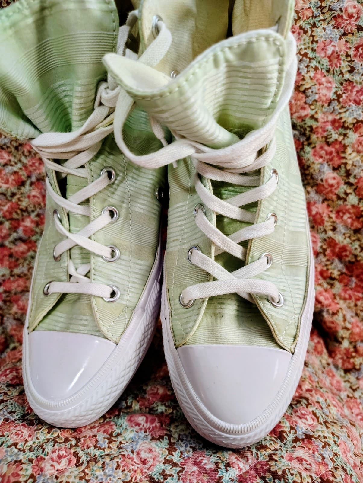Converse All Star Chuck Taylor Sneakers Green Stripe New Size 6 - Thumbnail 12