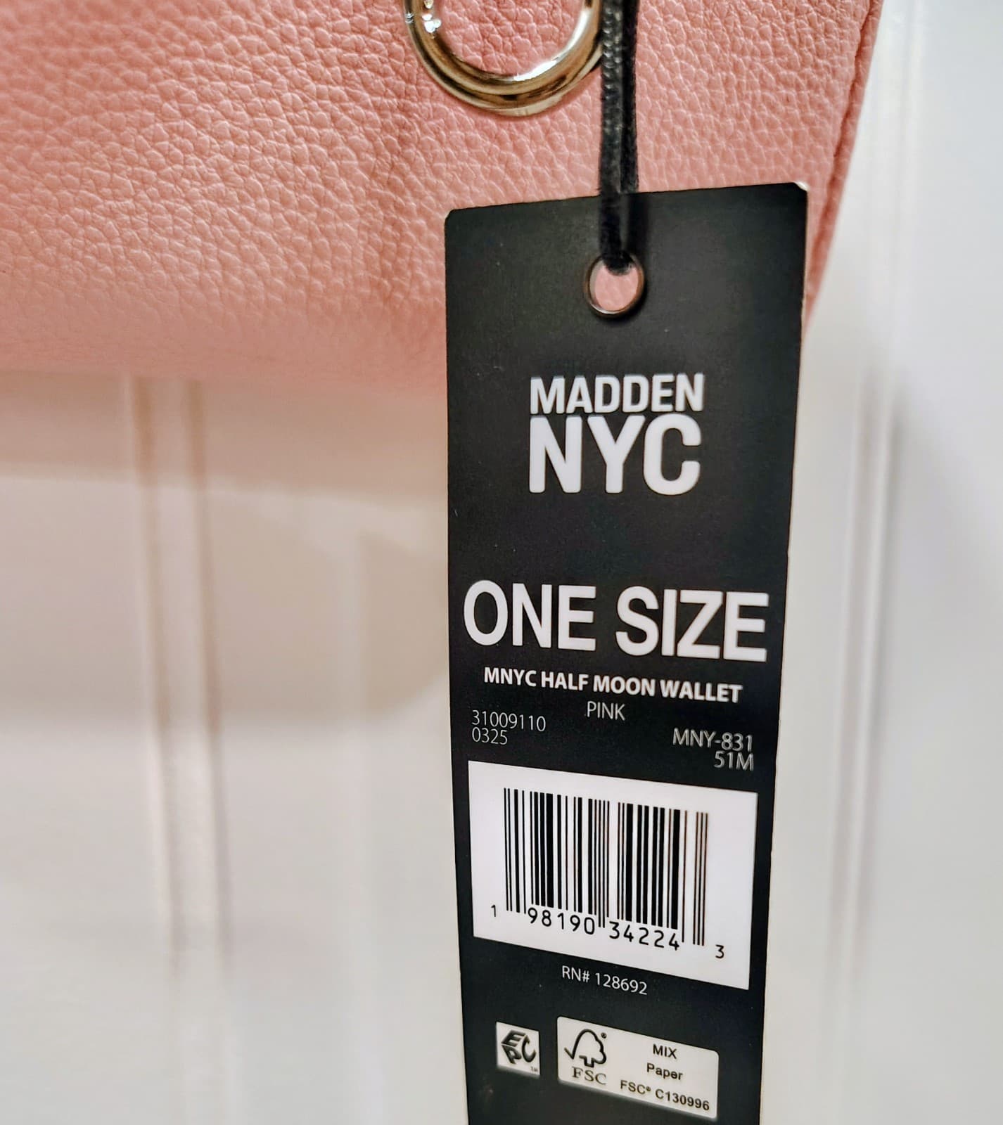NWT Steve Madden NYC Pink Half Moon Wallet - Thumbnail 2