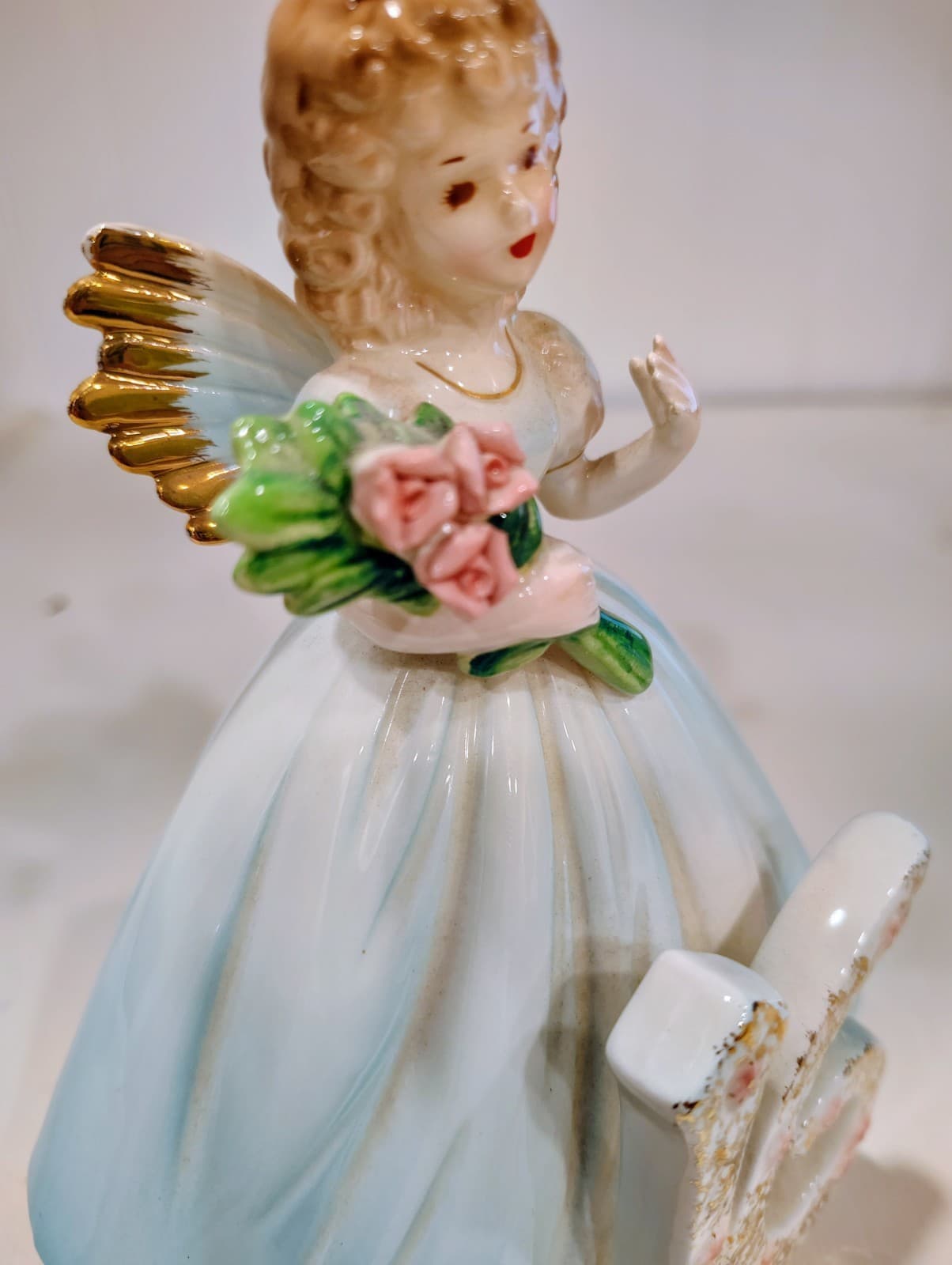 Vintage Josef Originals YEAR 16 Birthday Girl Angel Porcelain Figurine - Thumbnail 3