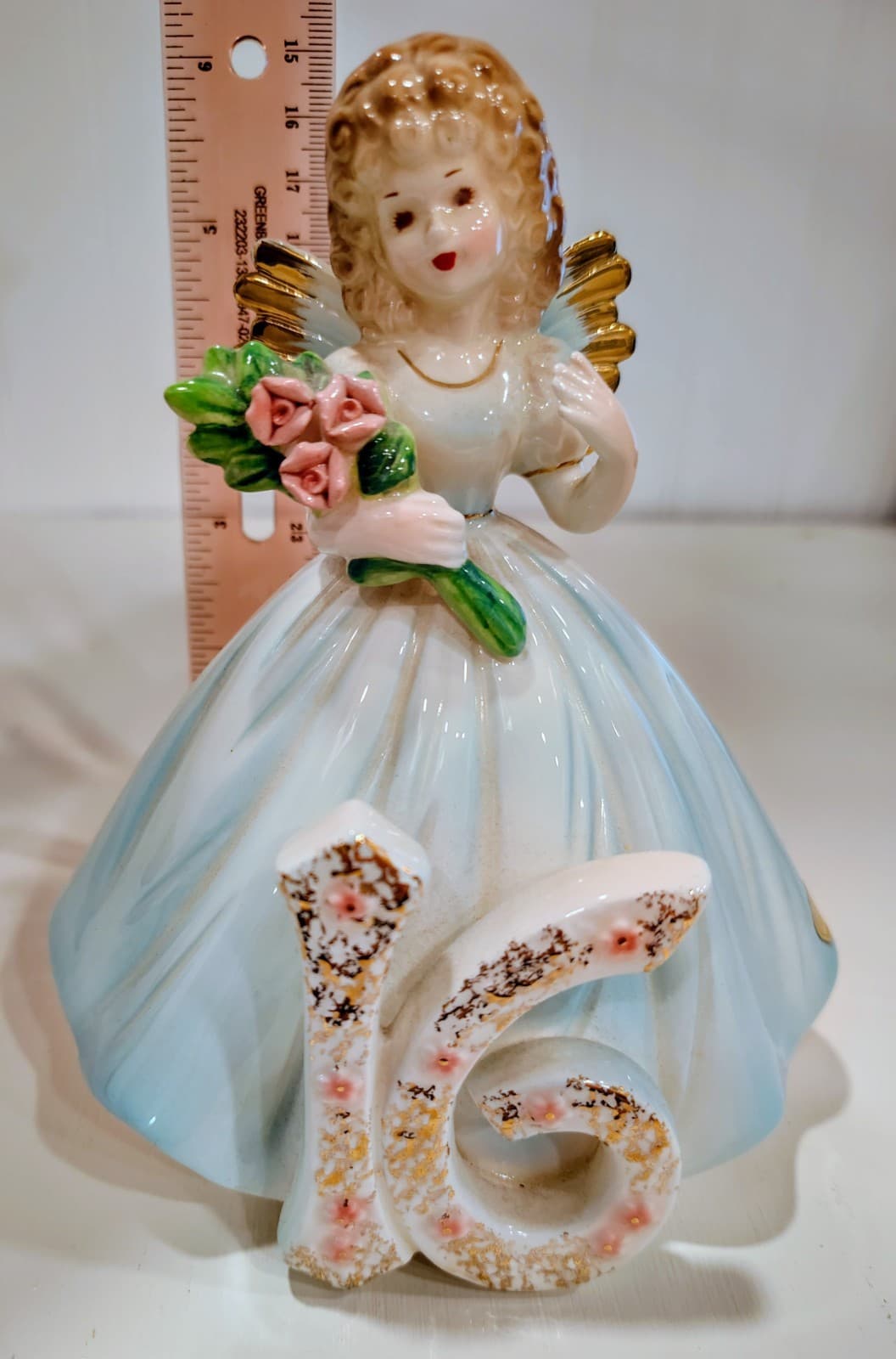 Vintage Josef Originals YEAR 16 Birthday Girl Angel Porcelain Figurine - Thumbnail 13