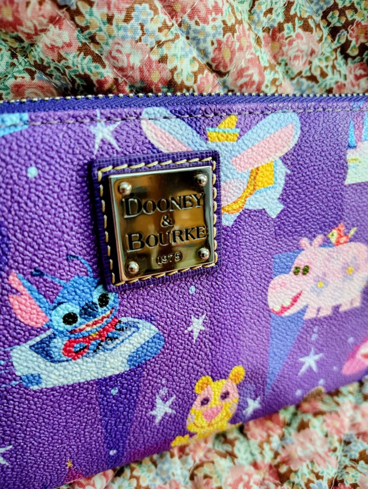 Dooney & Bourke Disney 2023 Joey Chou Disney Parks Wallet Small World NWOT - Thumbnail 7