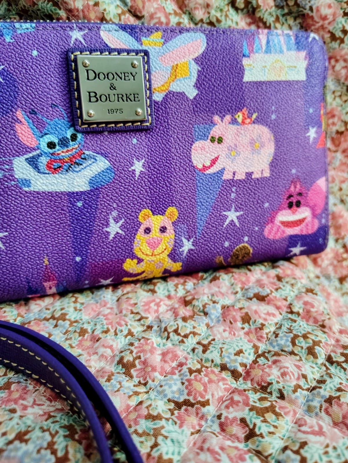 Dooney & Bourke Disney 2023 Joey Chou Disney Parks Wallet Small World NWOT - Thumbnail 3