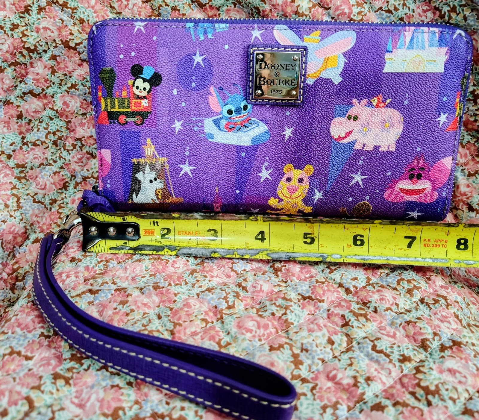 Dooney & Bourke Disney 2023 Joey Chou Disney Parks Wallet Small World NWOT - Thumbnail 9