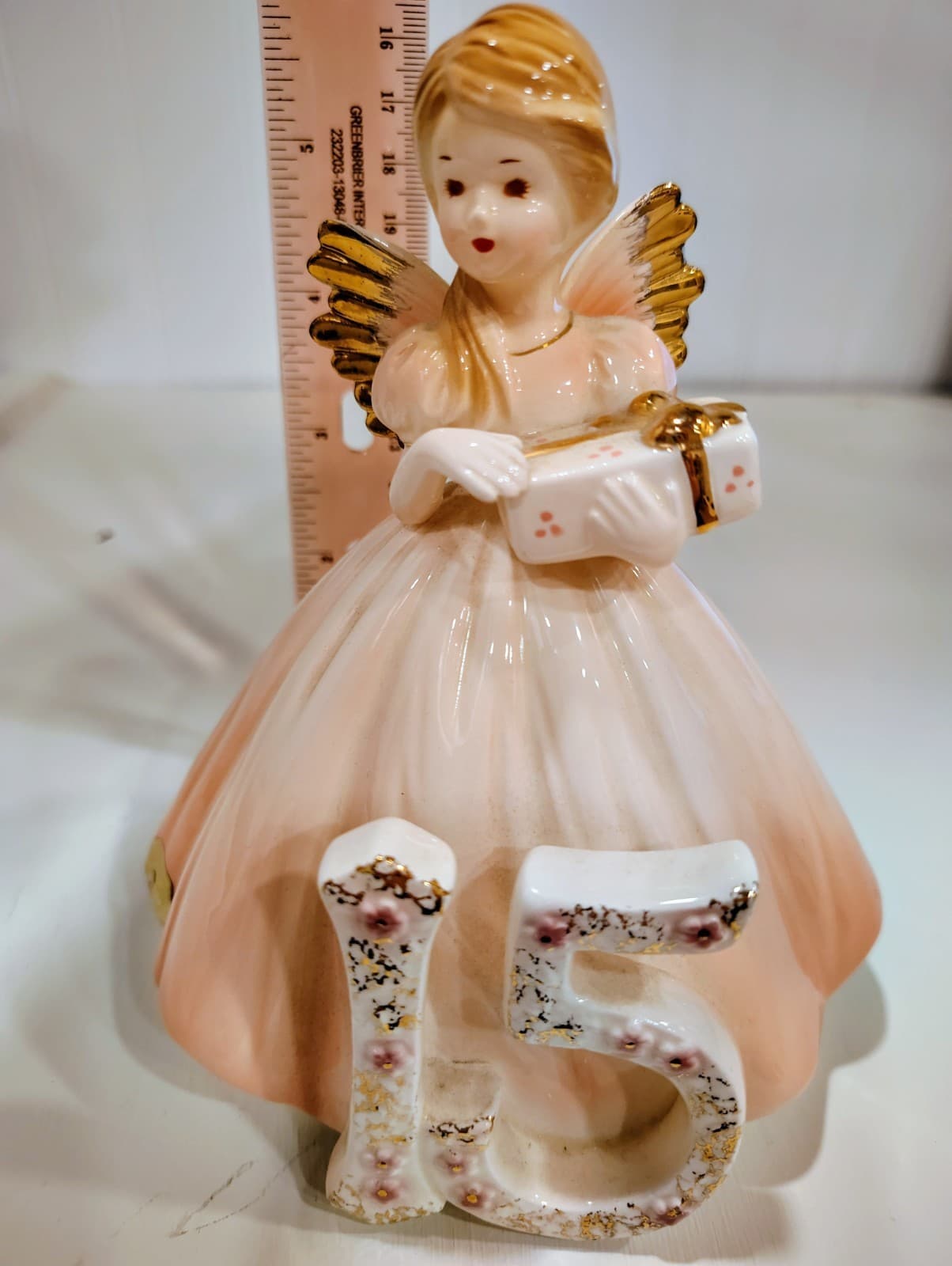 Vintage Josef Originals YEAR 15 Birthday Girl Angel Porcelain Figurine - Thumbnail 12