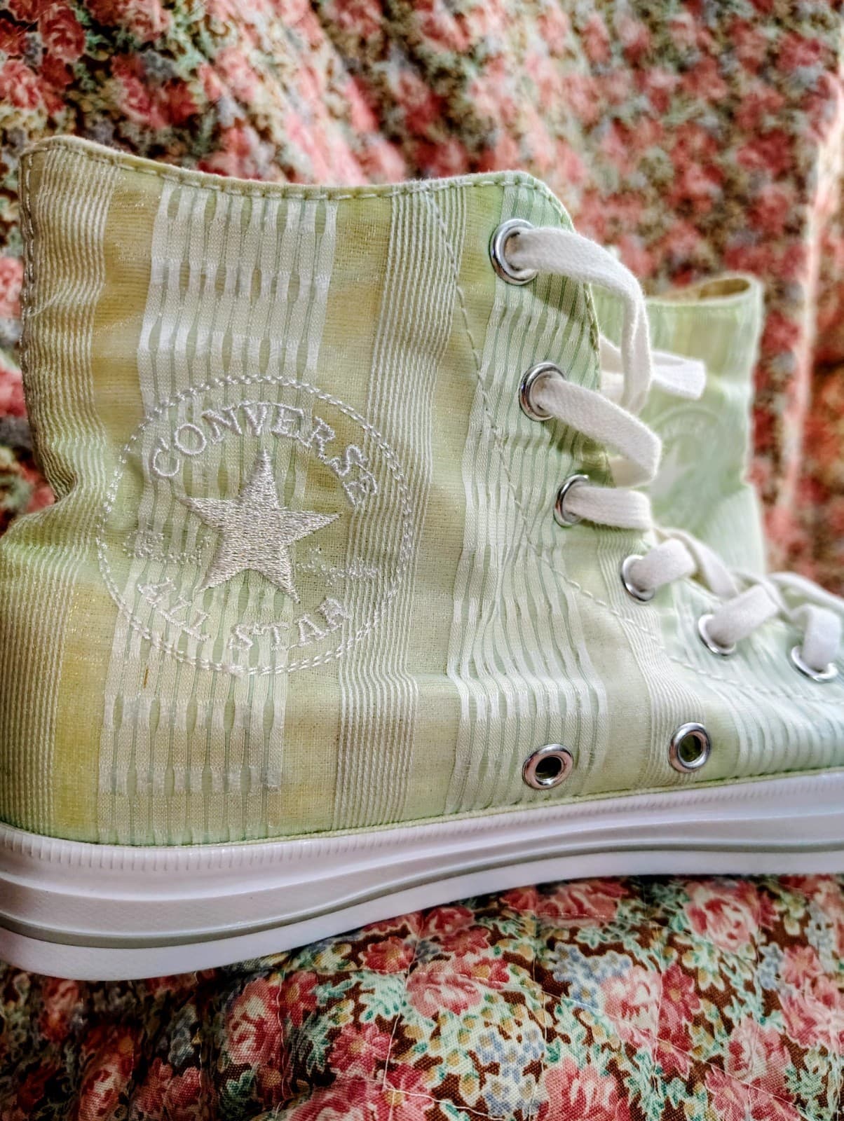 Converse All Star Chuck Taylor Sneakers Green Stripe New Size 6 - Thumbnail 4