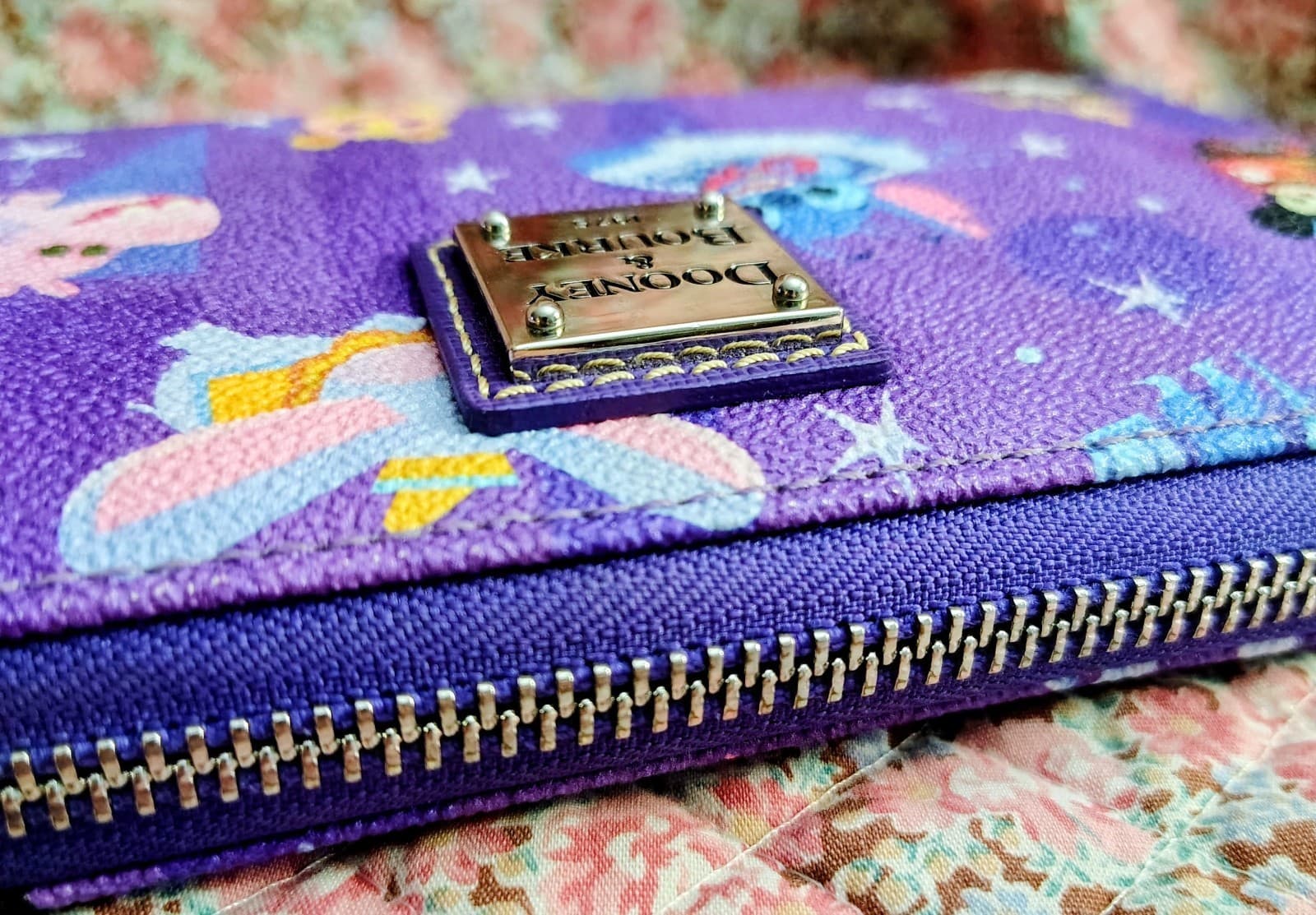 Dooney & Bourke Disney 2023 Joey Chou Disney Parks Wallet Small World NWOT - Thumbnail 13