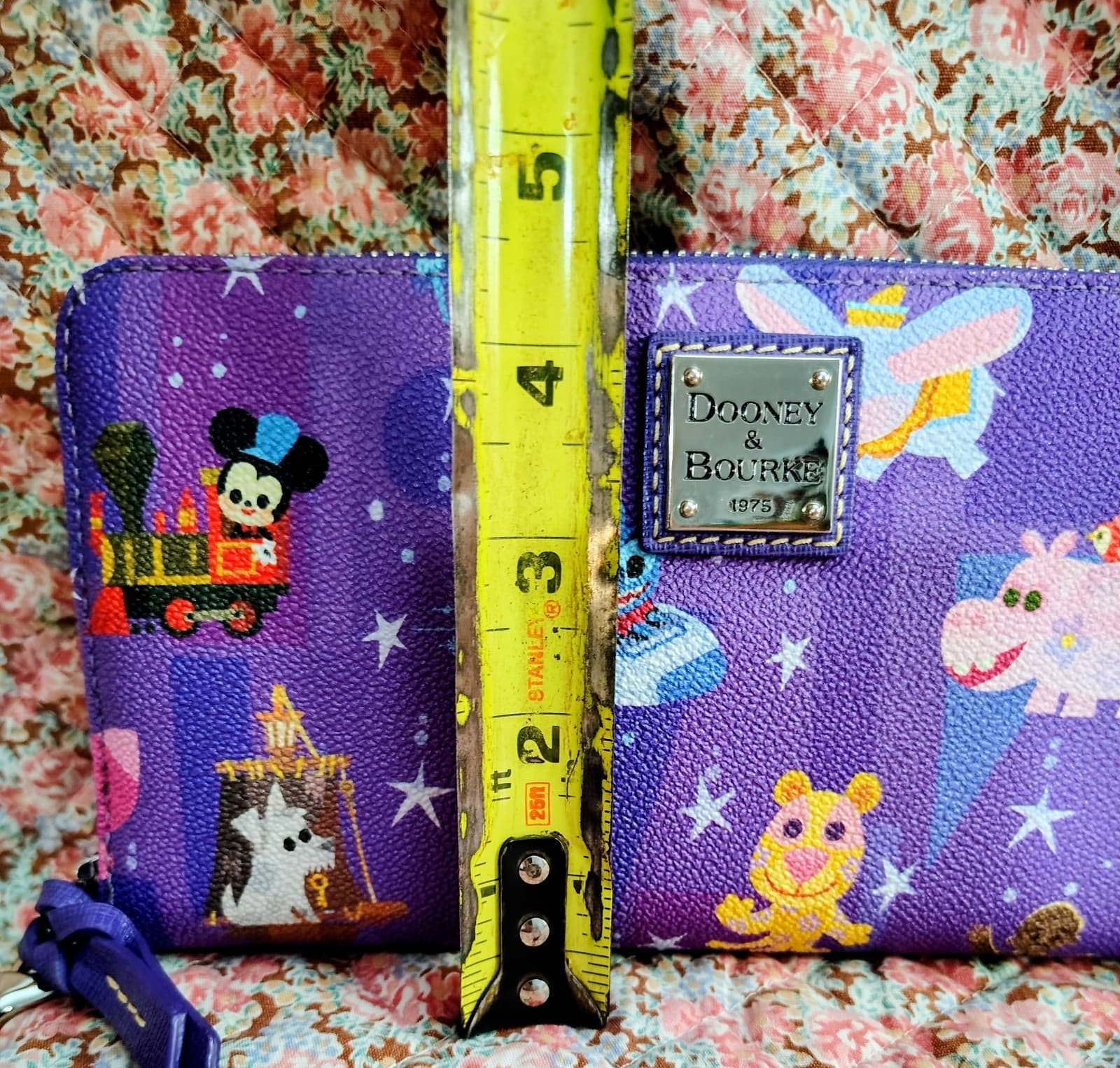 Dooney & Bourke Disney 2023 Joey Chou Disney Parks Wallet Small World NWOT - Thumbnail 8