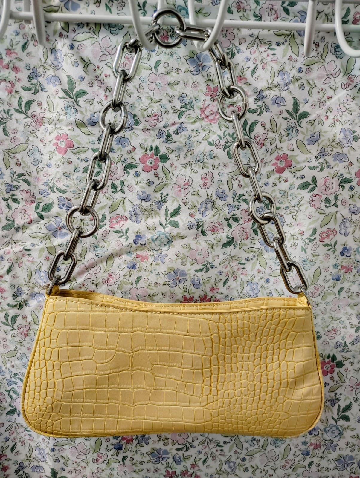 A New Day Womens Purse Yellow Chain NWT - Thumbnail 4