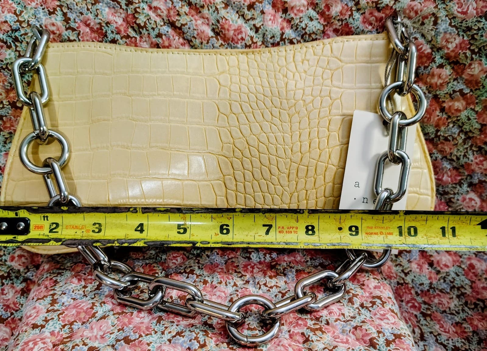 A New Day Womens Purse Yellow Chain NWT - Thumbnail 8