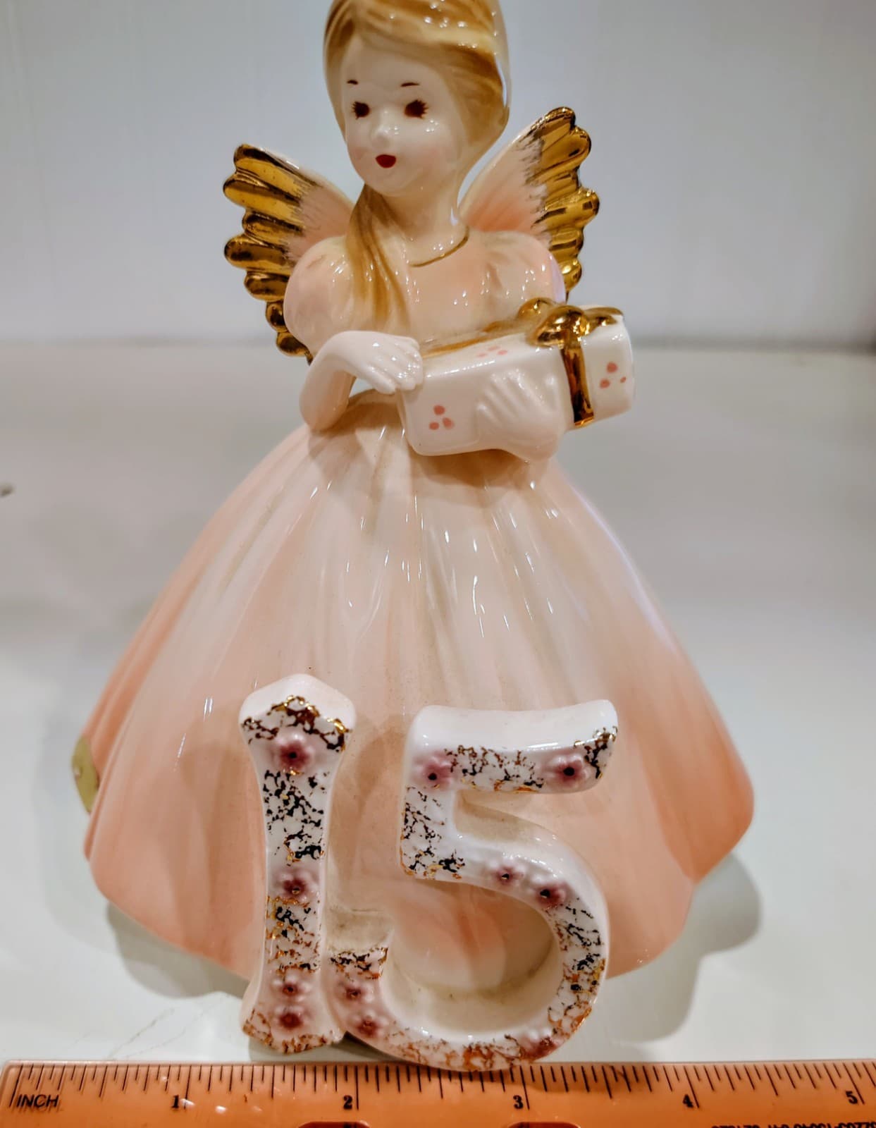 Vintage Josef Originals YEAR 15 Birthday Girl Angel Porcelain Figurine - Thumbnail 13