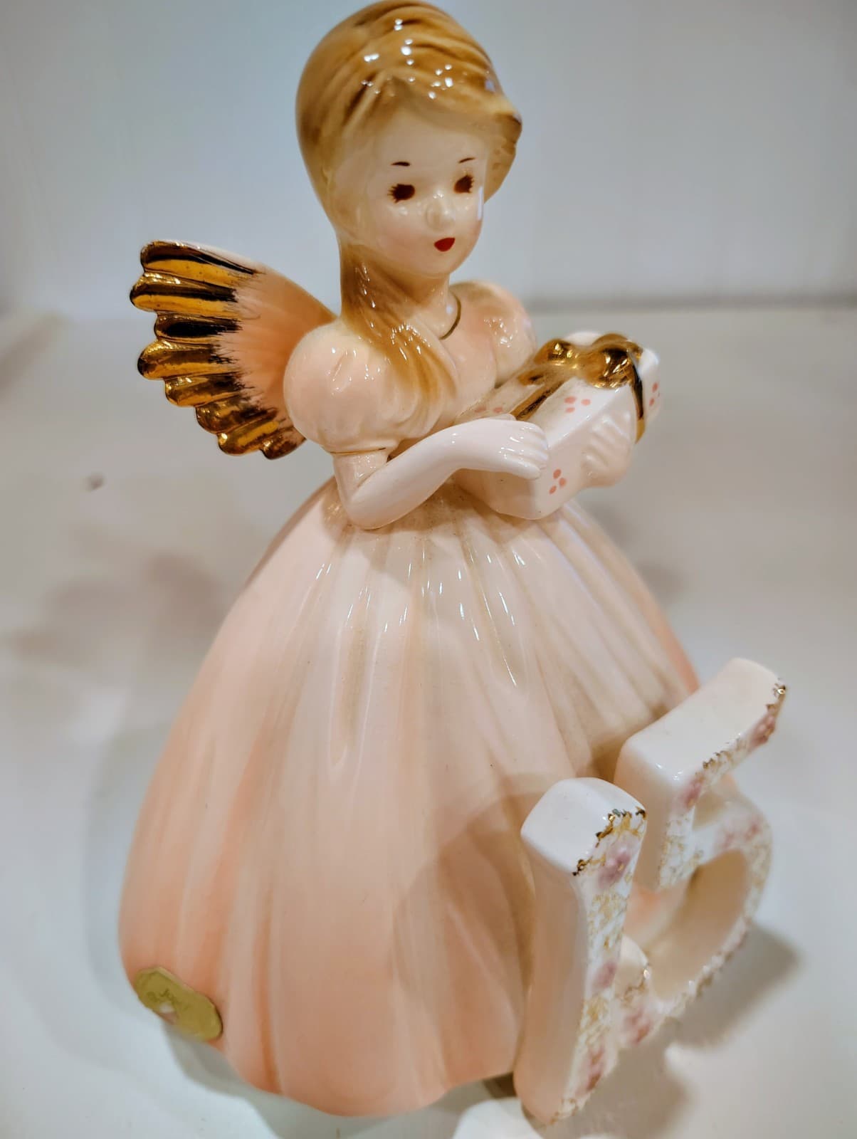 Vintage Josef Originals YEAR 15 Birthday Girl Angel Porcelain Figurine - Thumbnail 3