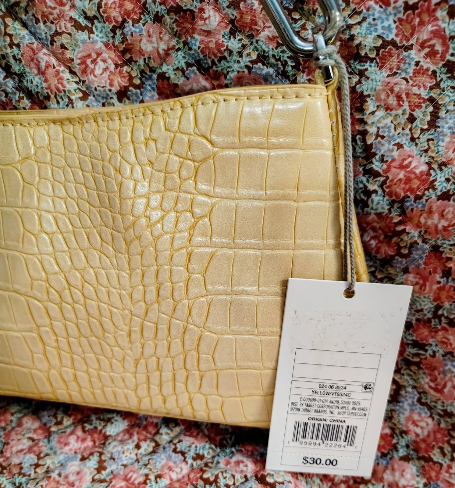 A New Day Womens Purse Yellow Chain NWT - Thumbnail 6