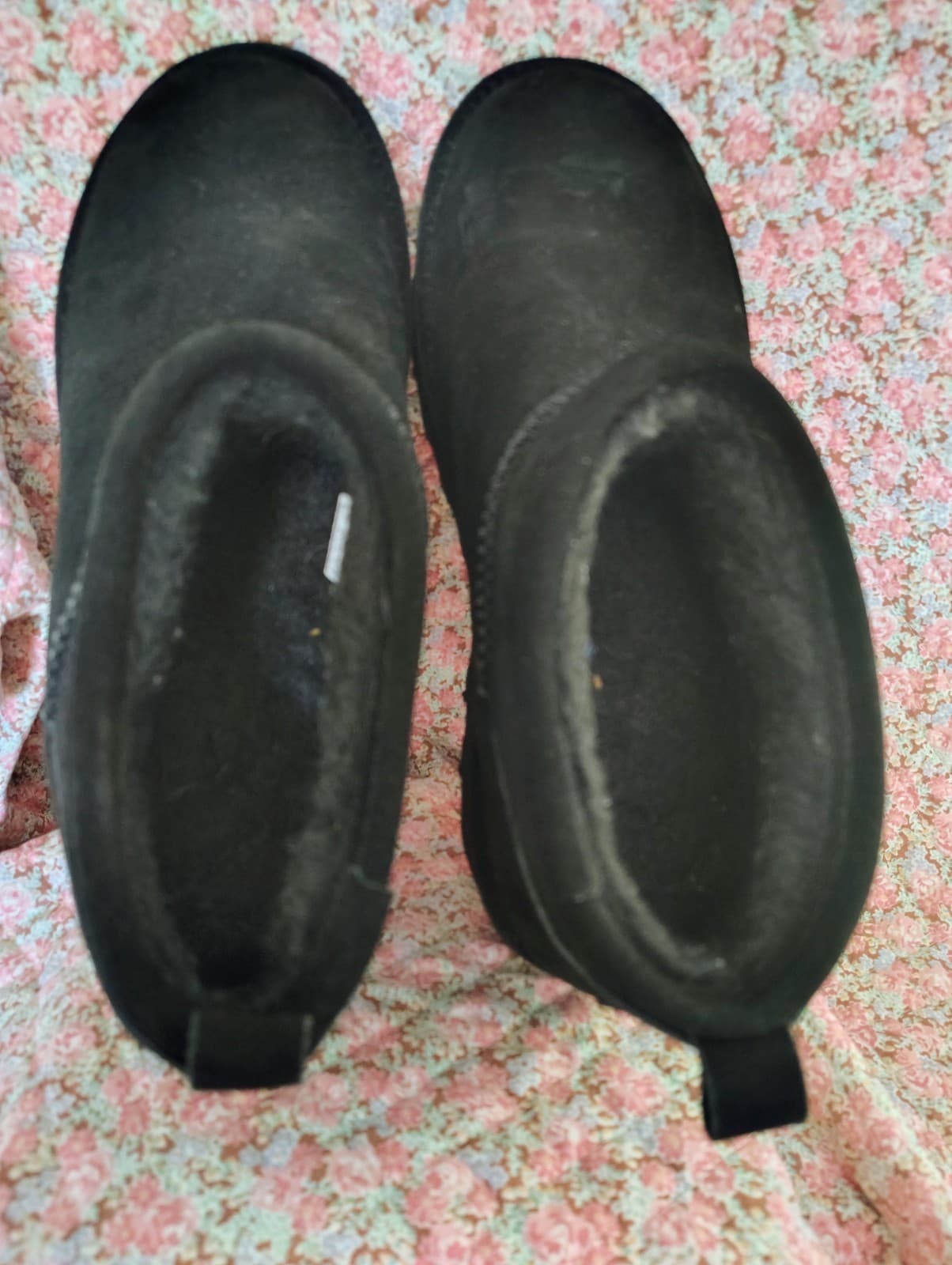Bearpaw Black Suede Ankle Boots, Women's Size 10 - Thumbnail 2