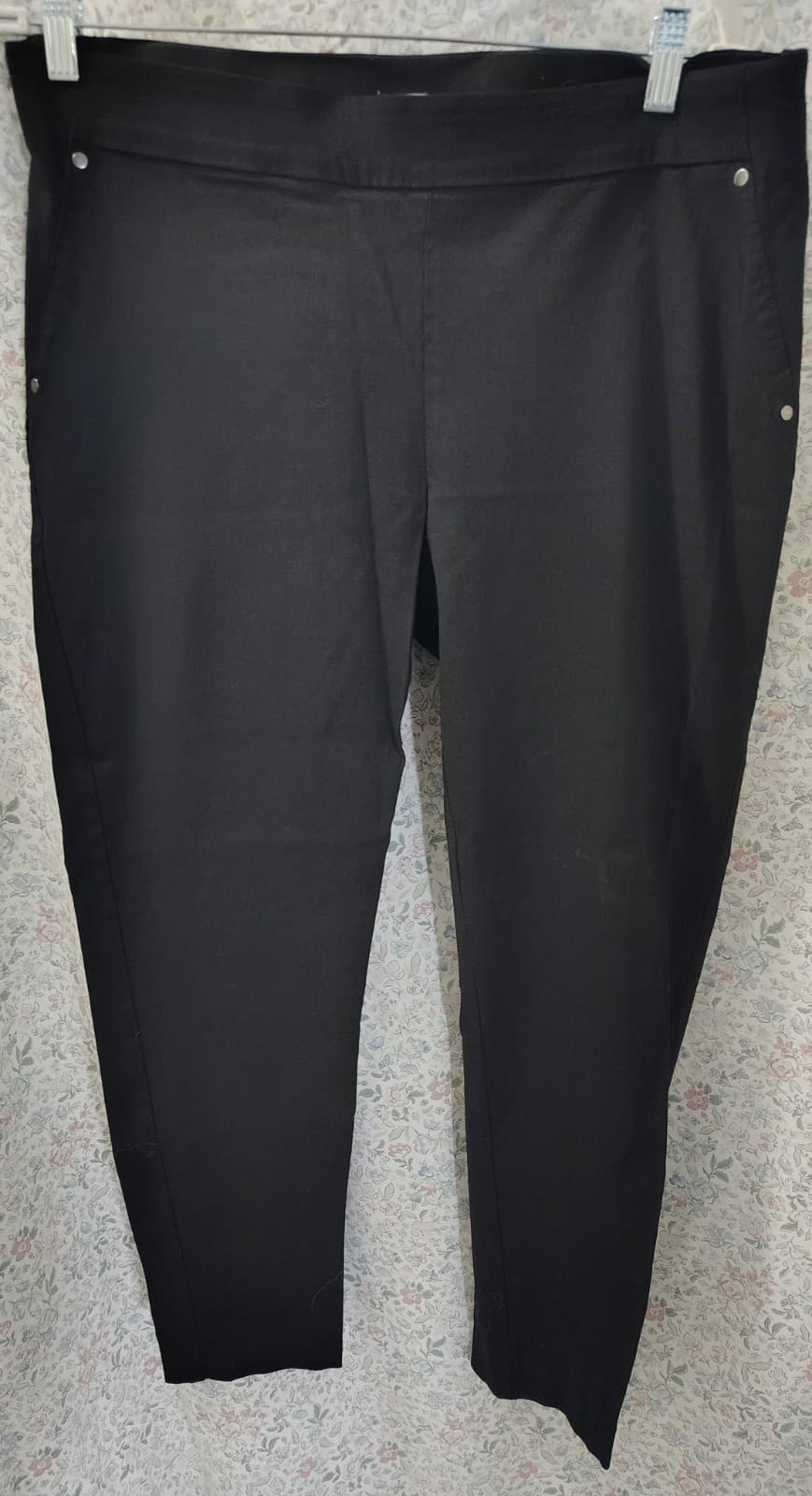 Maurices Black Dress Pants Leggings Size 18 Elastic Waist - Thumbnail 2