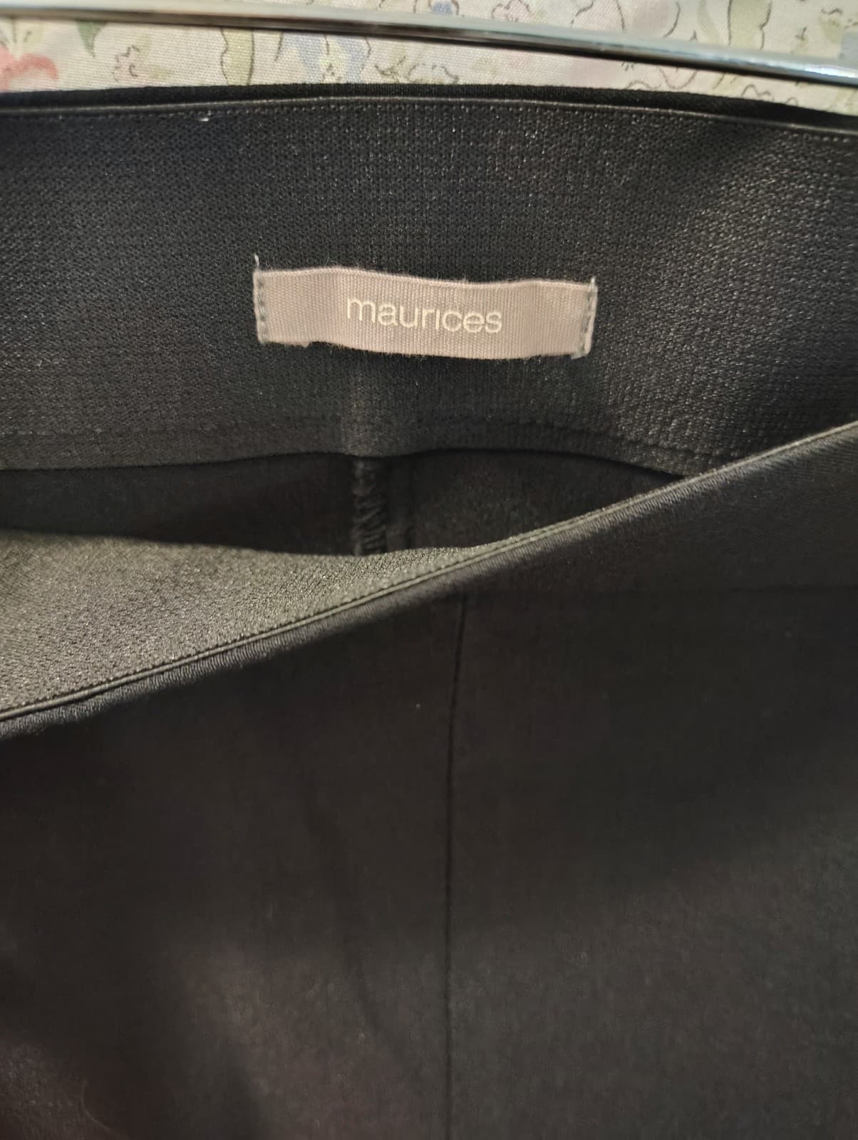 Maurices Black Dress Pants Leggings Size 18 Elastic Waist - Thumbnail 3