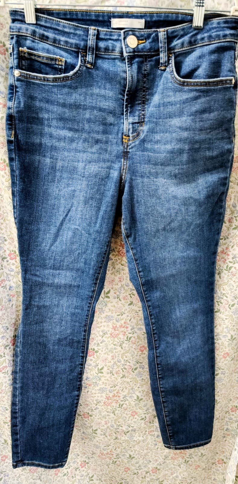 Lauren Conrad Women's High Rise Skinny Ankle Jeans, Size 10, Blue Wash Stretchy