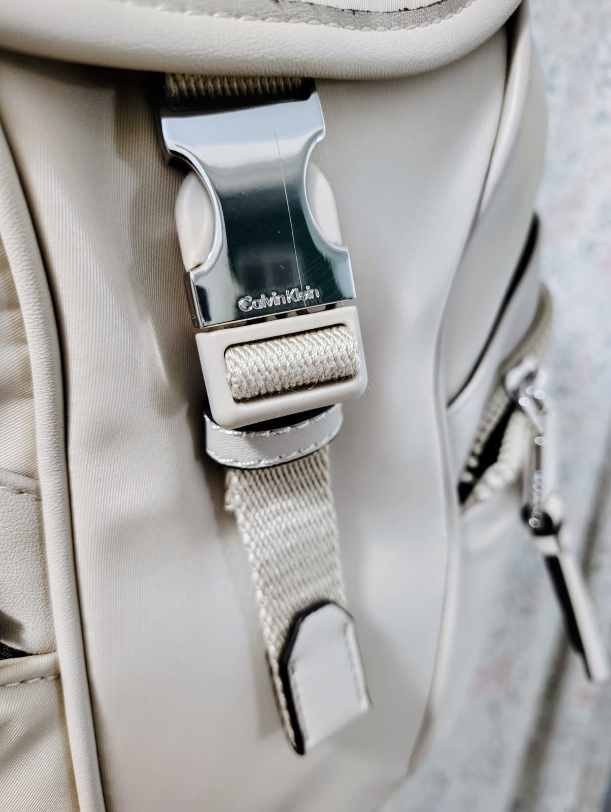 Calvin Klein Shay Nylon Front Buckle Zip Around Backpack NWT $178 - Thumbnail 2