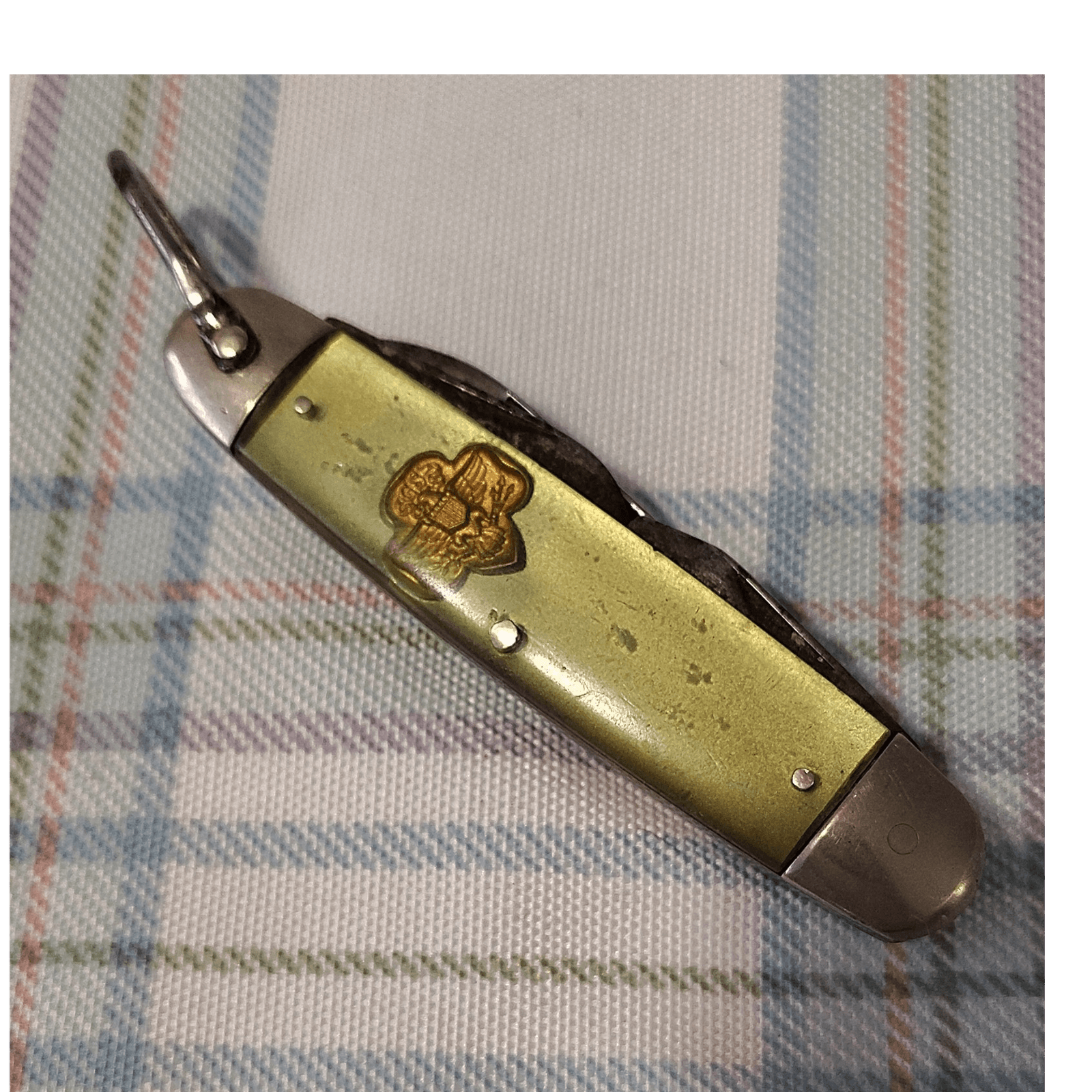 Girl SCOUT Vintage Green Pocketknife Multi-tool, Bottle Opener, Screw Driver