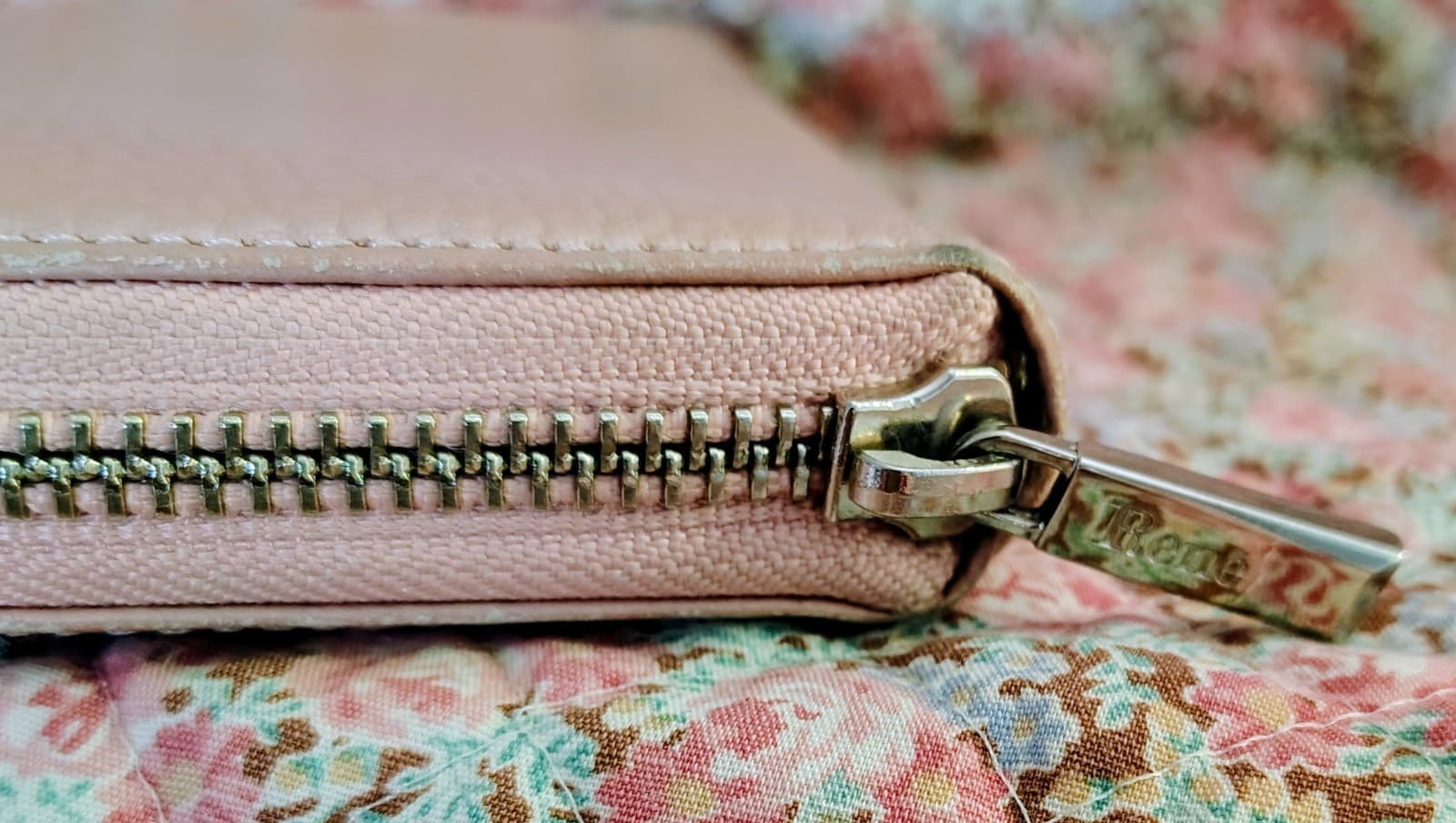 Rene Beige Leather Wallet - Thumbnail 6