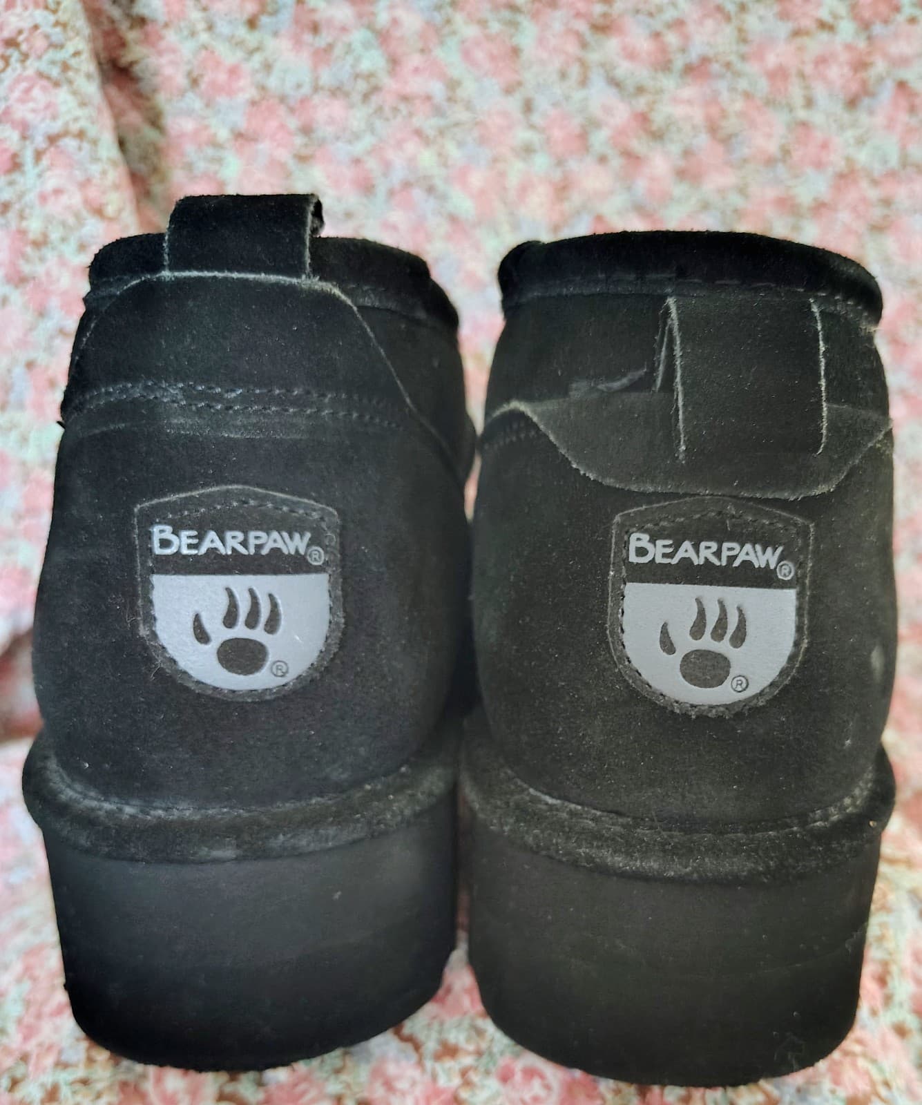 Bearpaw Black Suede Ankle Boots, Women's Size 10 - Thumbnail 8