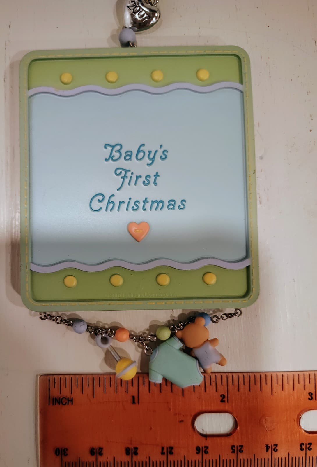 Hallmark Keepsake Ornament, Baby's 1st Christmas 2007, NWT, NIB - Thumbnail 4