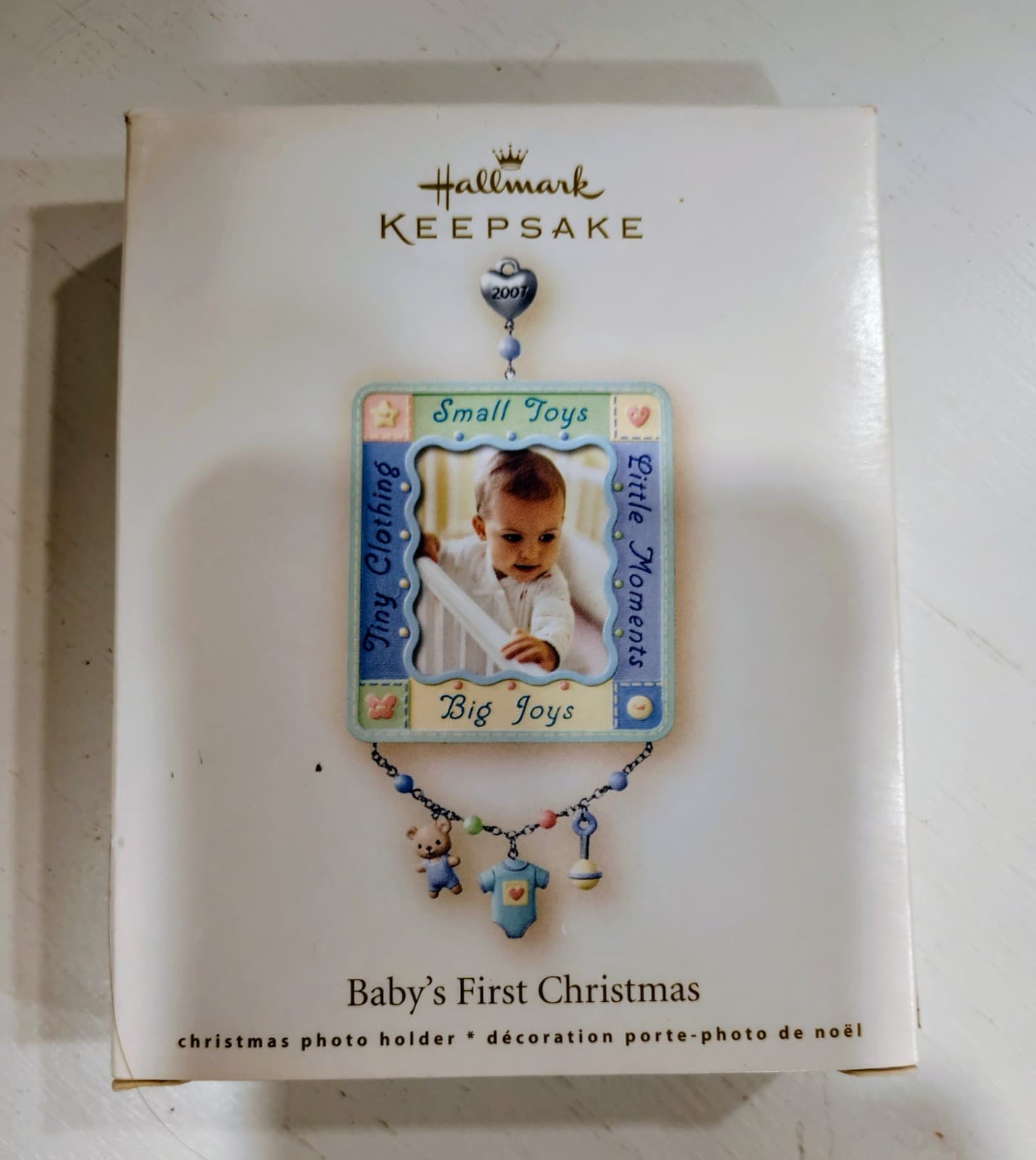 Hallmark Keepsake Ornament, Baby's 1st Christmas 2007, NWT, NIB - Thumbnail 5