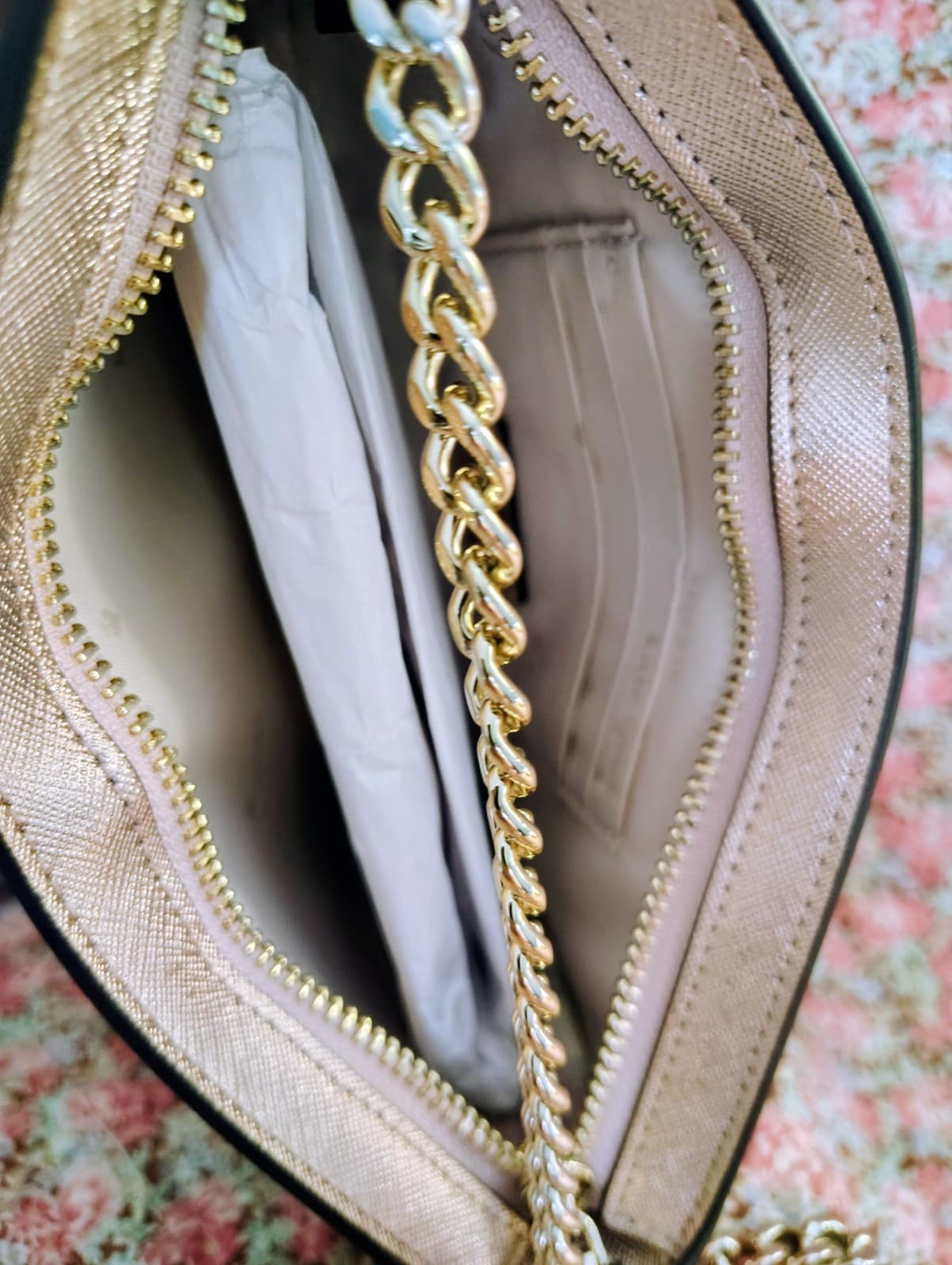 Kate Spade Kenzie Limited Edition metallic pochette in rose gold NWT $249 - Thumbnail 8