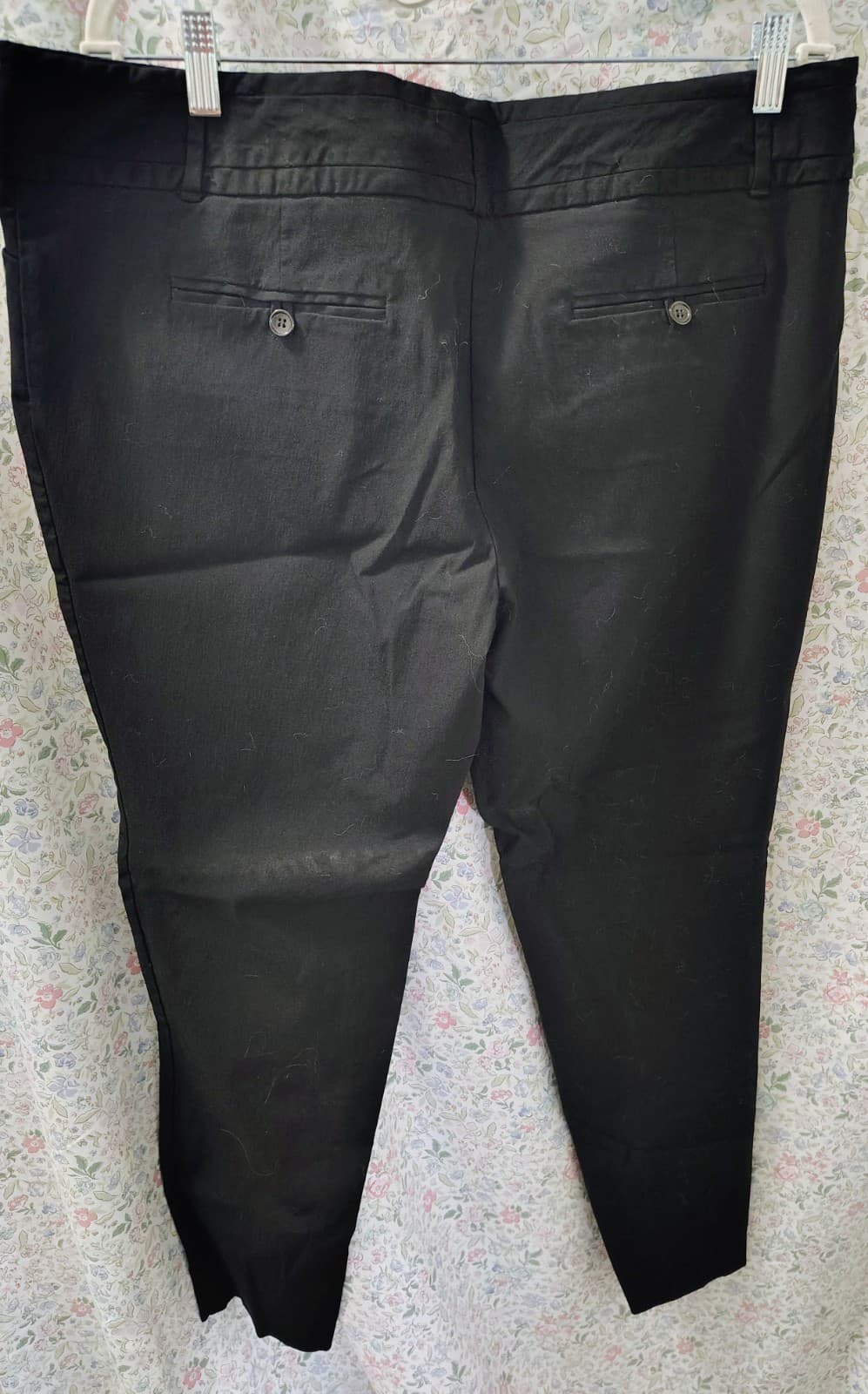 The Limited Woman Pull On Pants Womens Sz 18 W Black Stretch - Thumbnail 3