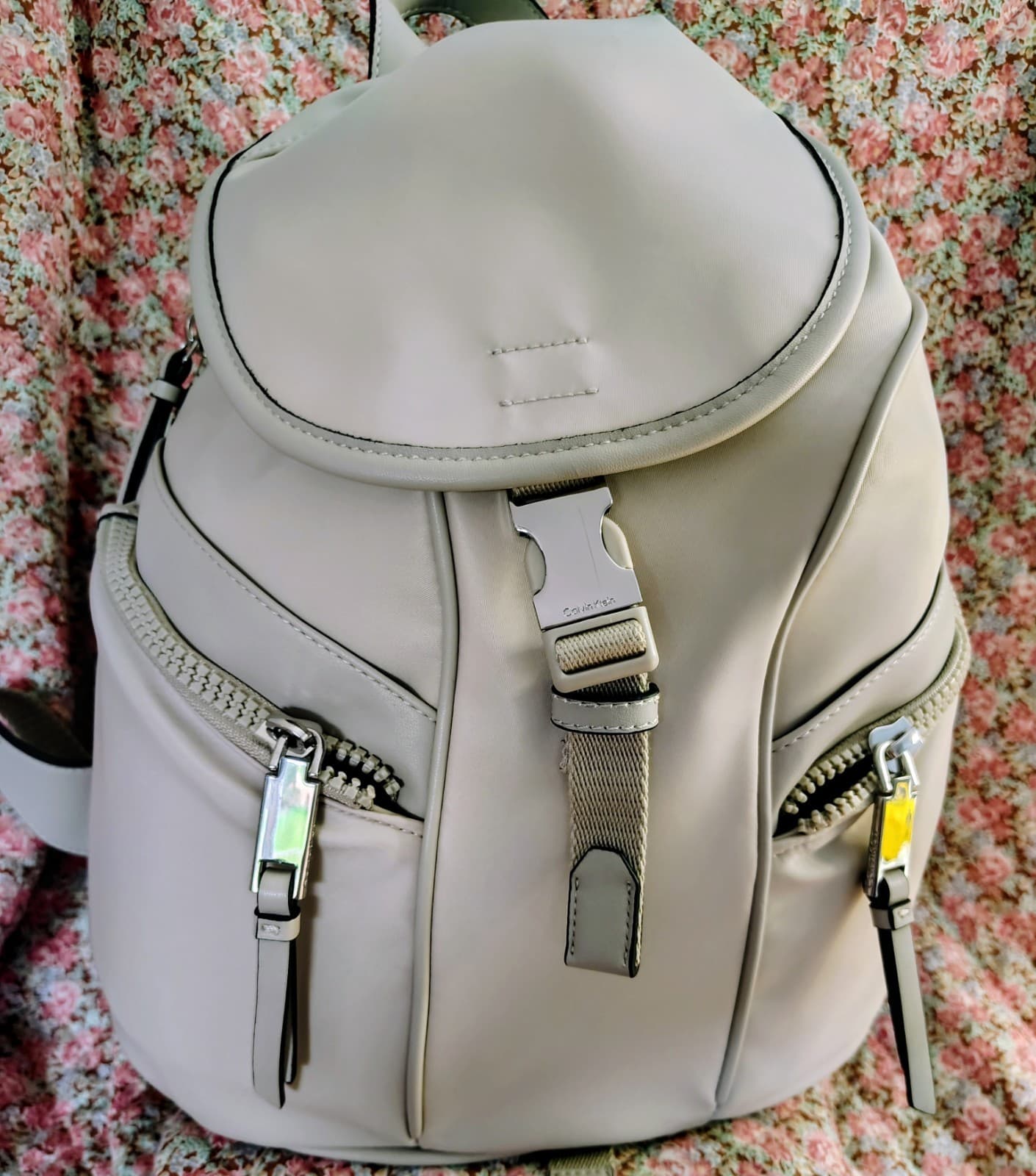 Calvin Klein Shay Nylon Front Buckle Zip Around Backpack NWT $178 - Thumbnail 10