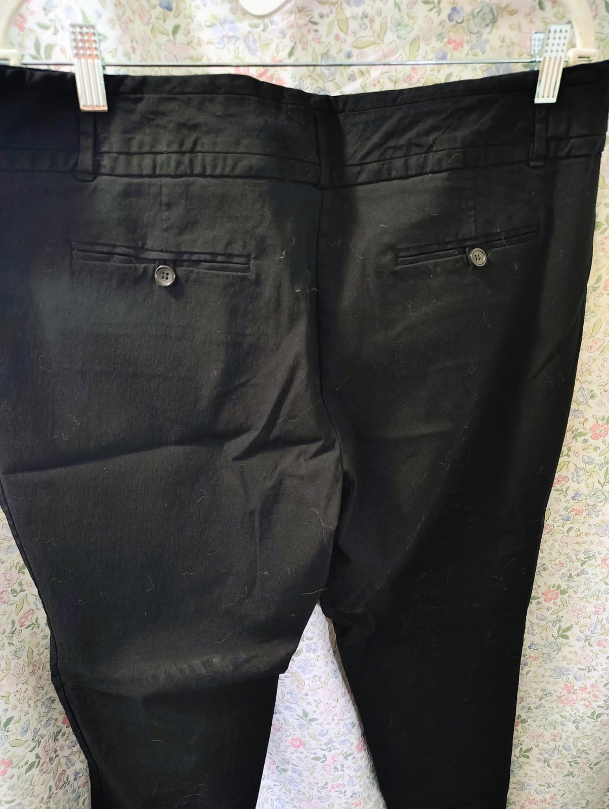 The Limited Woman Pull On Pants Womens Sz 18 W Black Stretch - Thumbnail 2